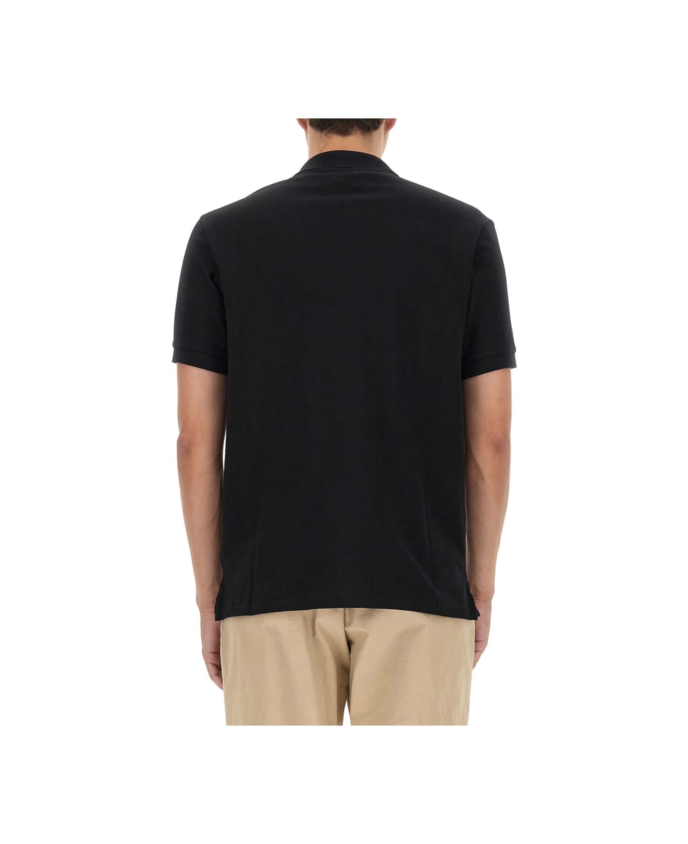PS by Paul Smith Polo Shirt With Zebra Patch - BLACK ポロシャツ