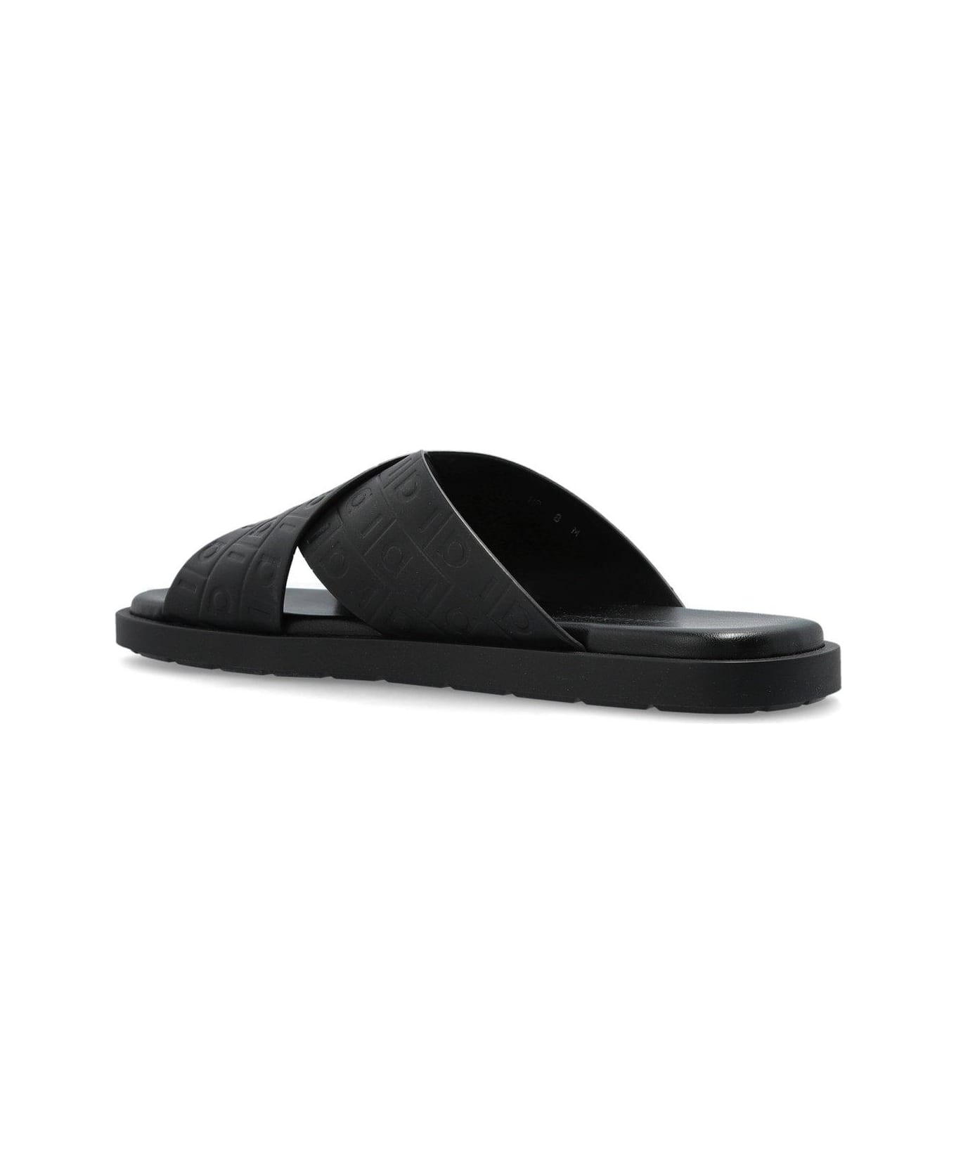 Ferragamo Monogram Sandals - BLACK