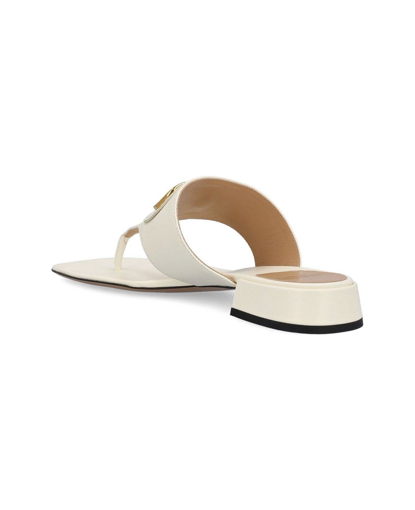 Valentino Garavani Vlogo Signature Slip-on Sandals - White