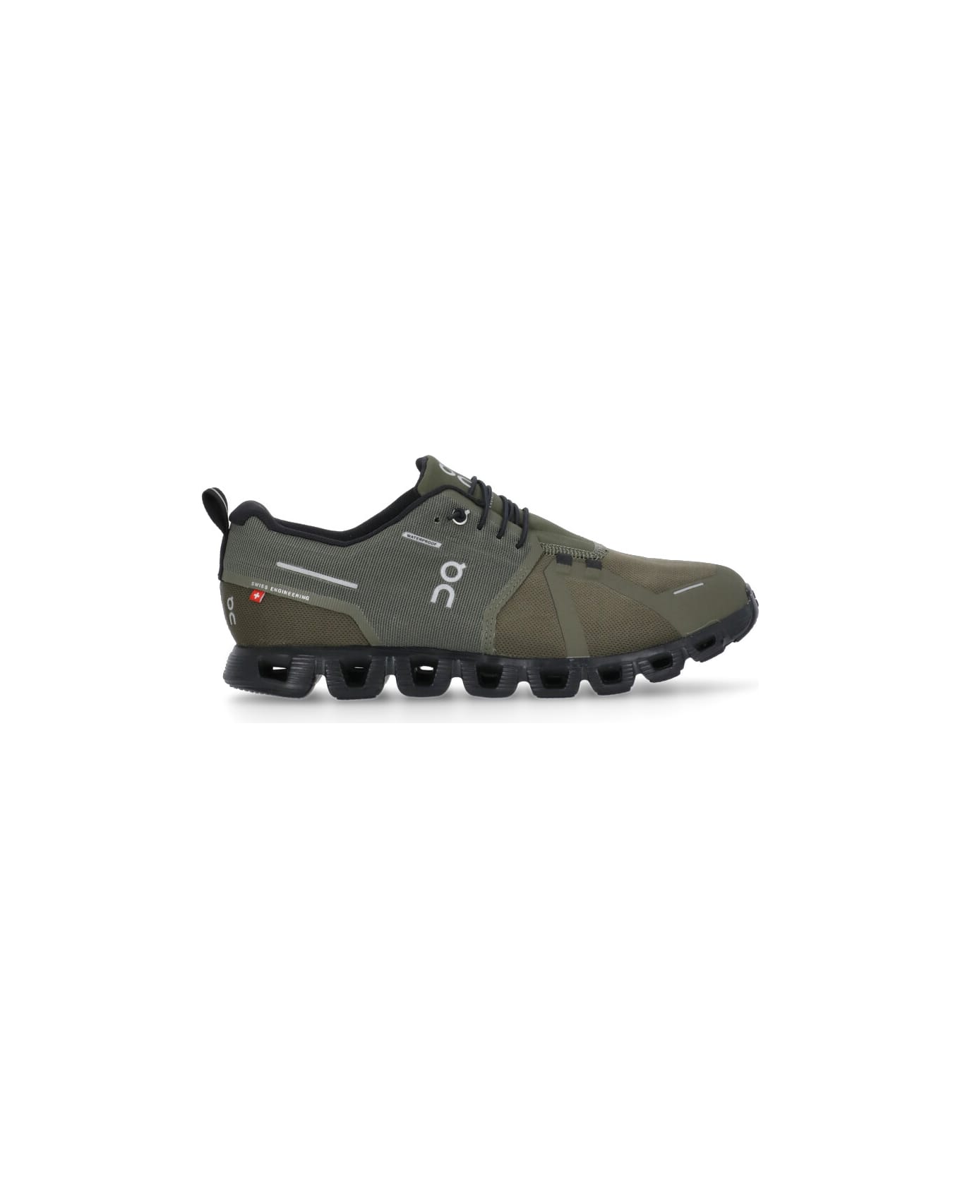 ON Cloud 5 Waterproof Sneakers - GREEN/BLACK