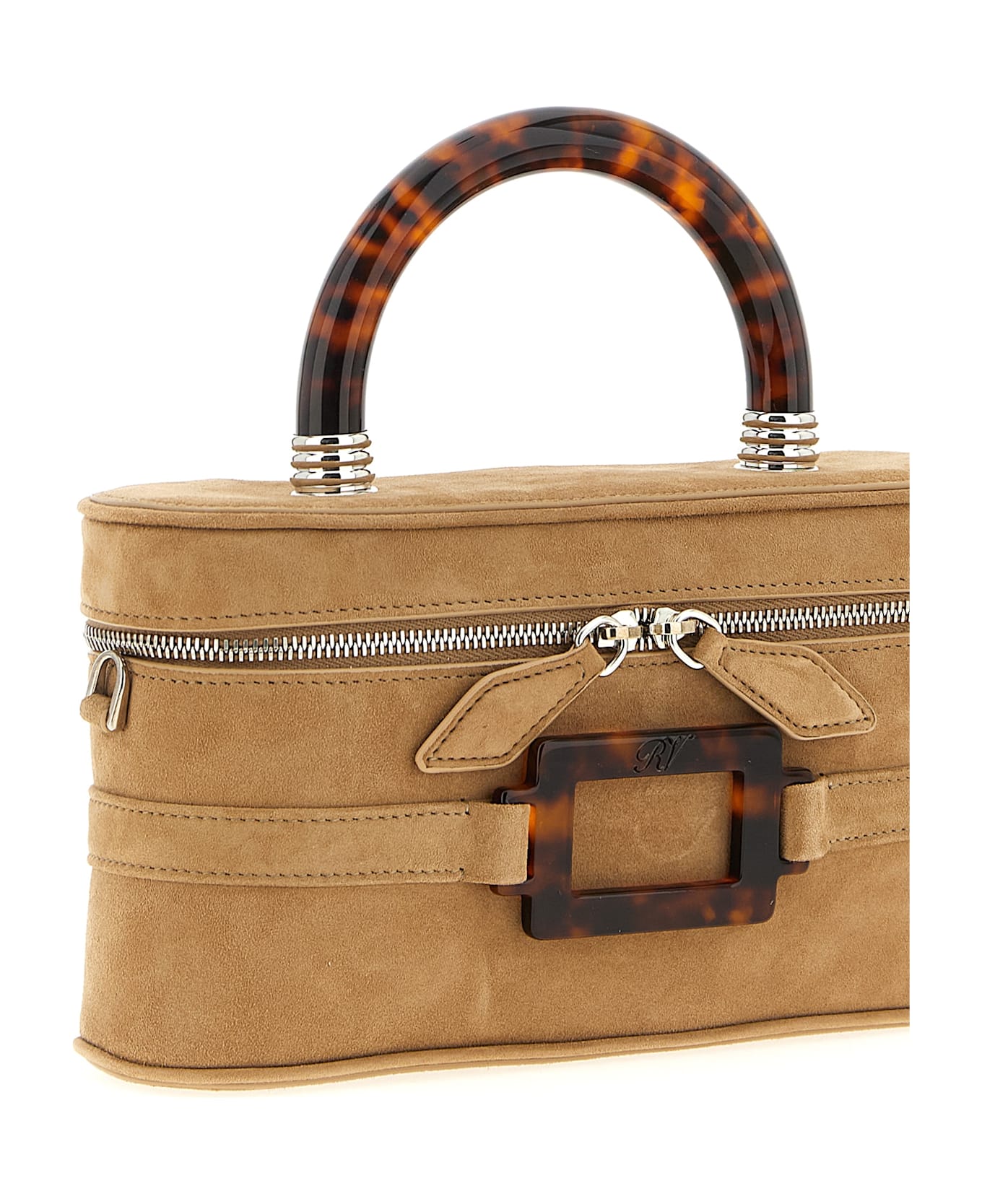 Roger Vivier 
belle Vivier Vanity
 Mini Handbag - Beige