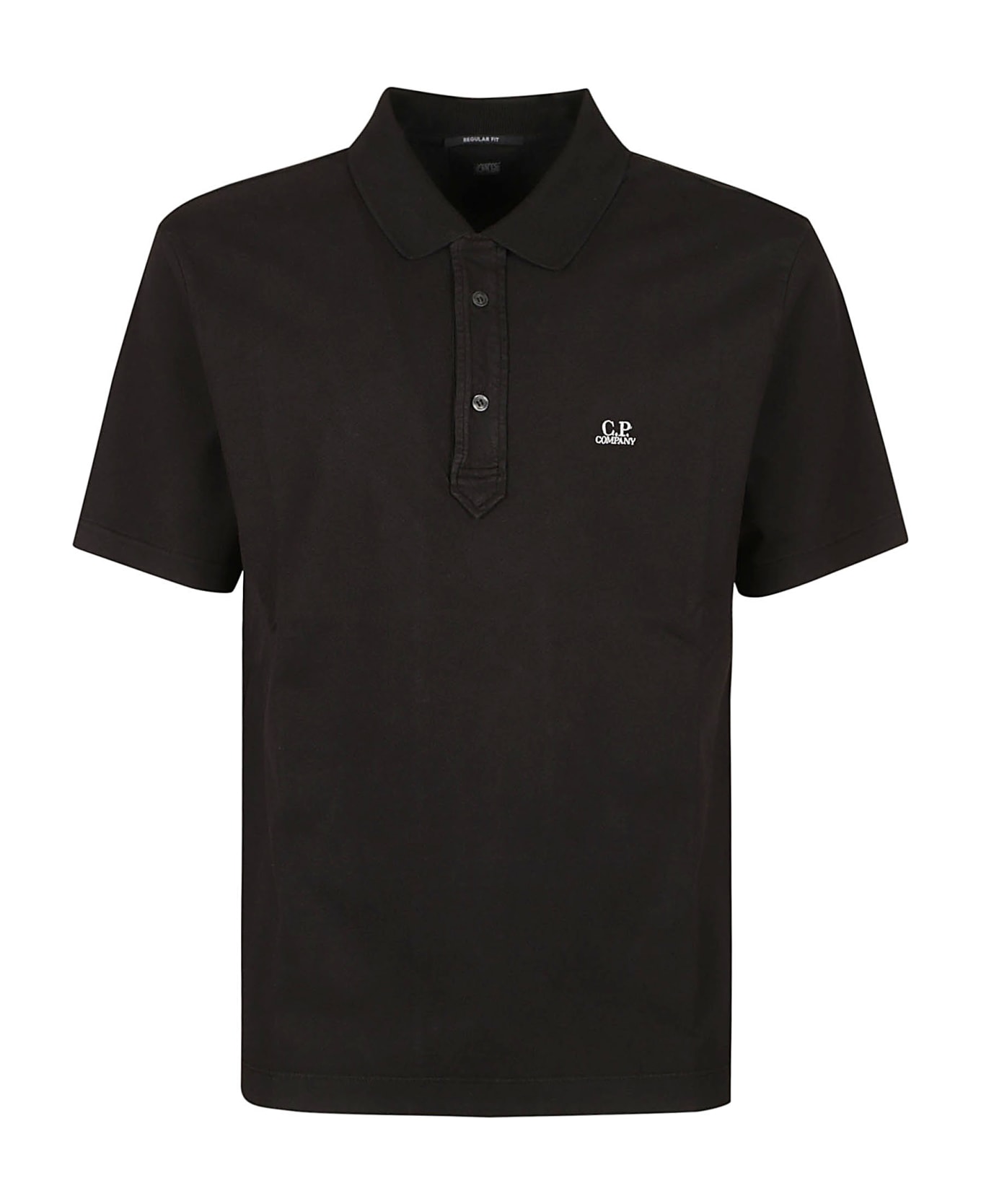 C.P. Company 1020 Short-sleeved Polo Shirt - Black
