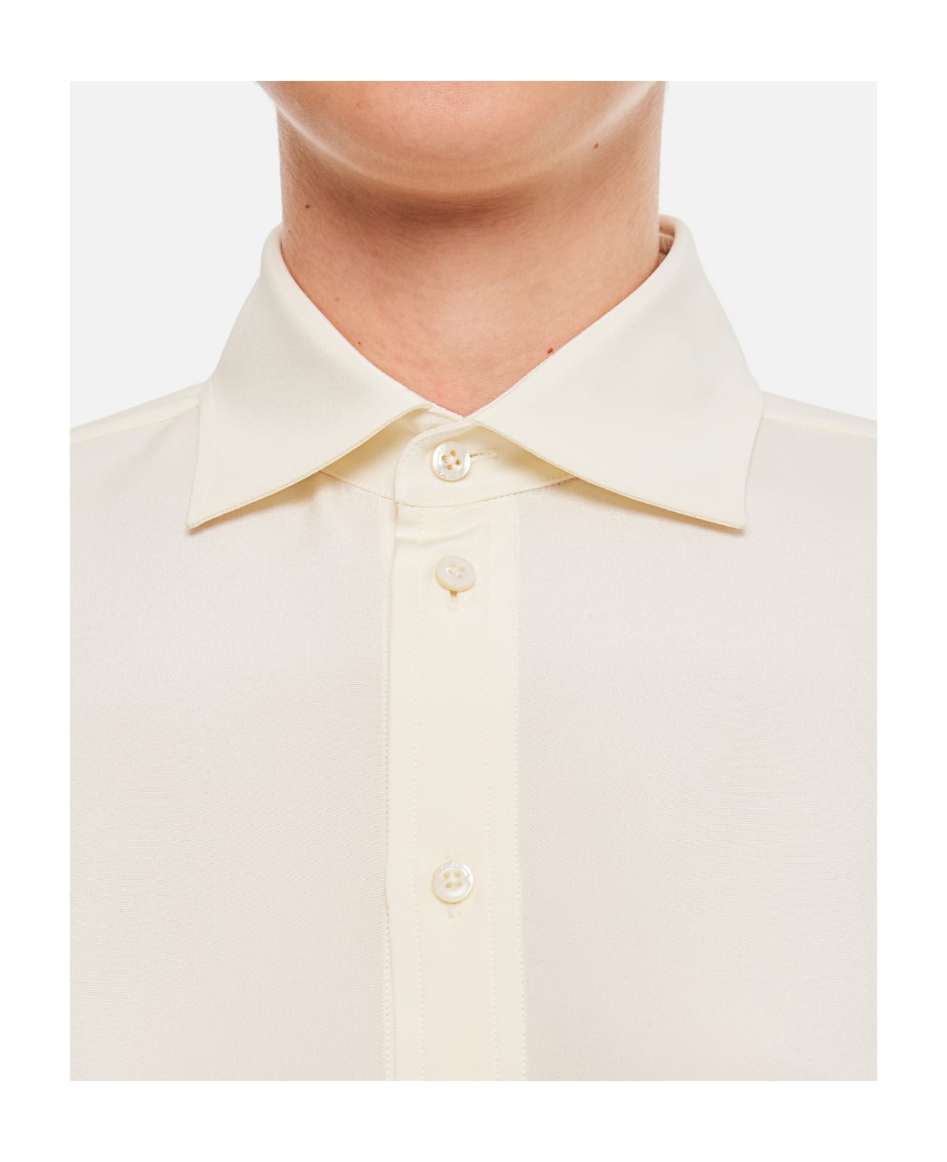 Ralph Lauren Charmain Button Front Shirt - White