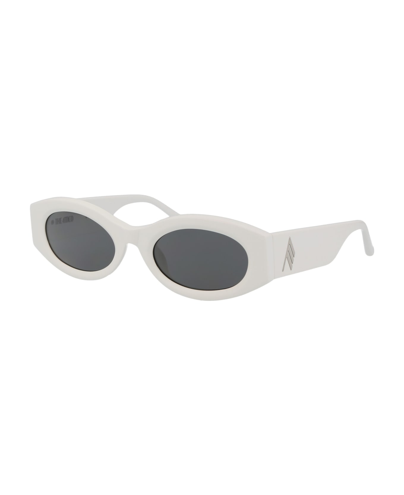 The Attico Berta Sunglasses - 07 WHITE SILVER GREY サングラス