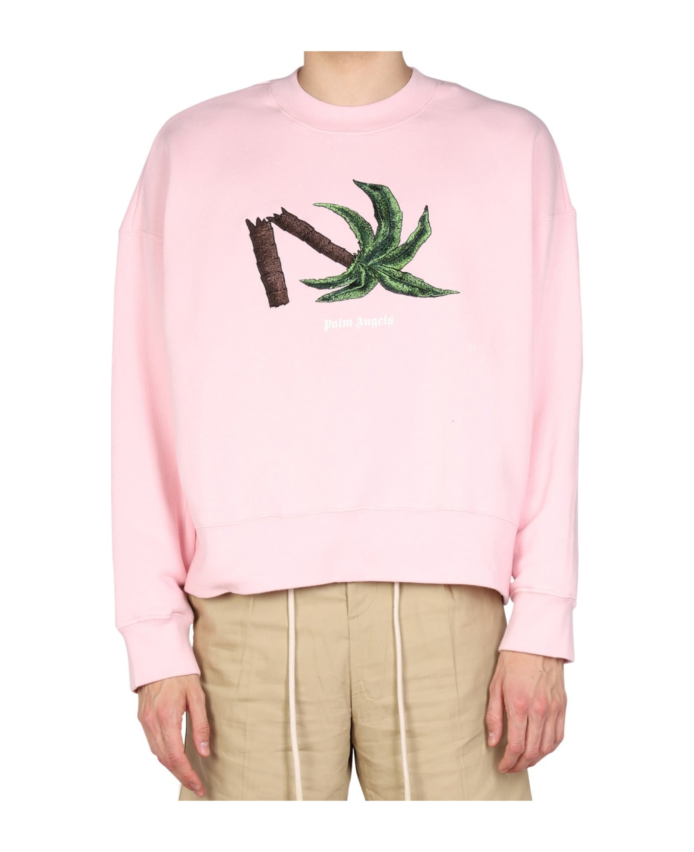 Palm Angels Logo Sweatshirt - Pink フリース
