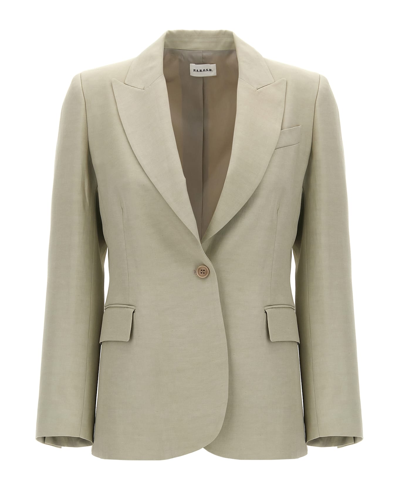 Parosh Single-breasted Blazer - Grigio