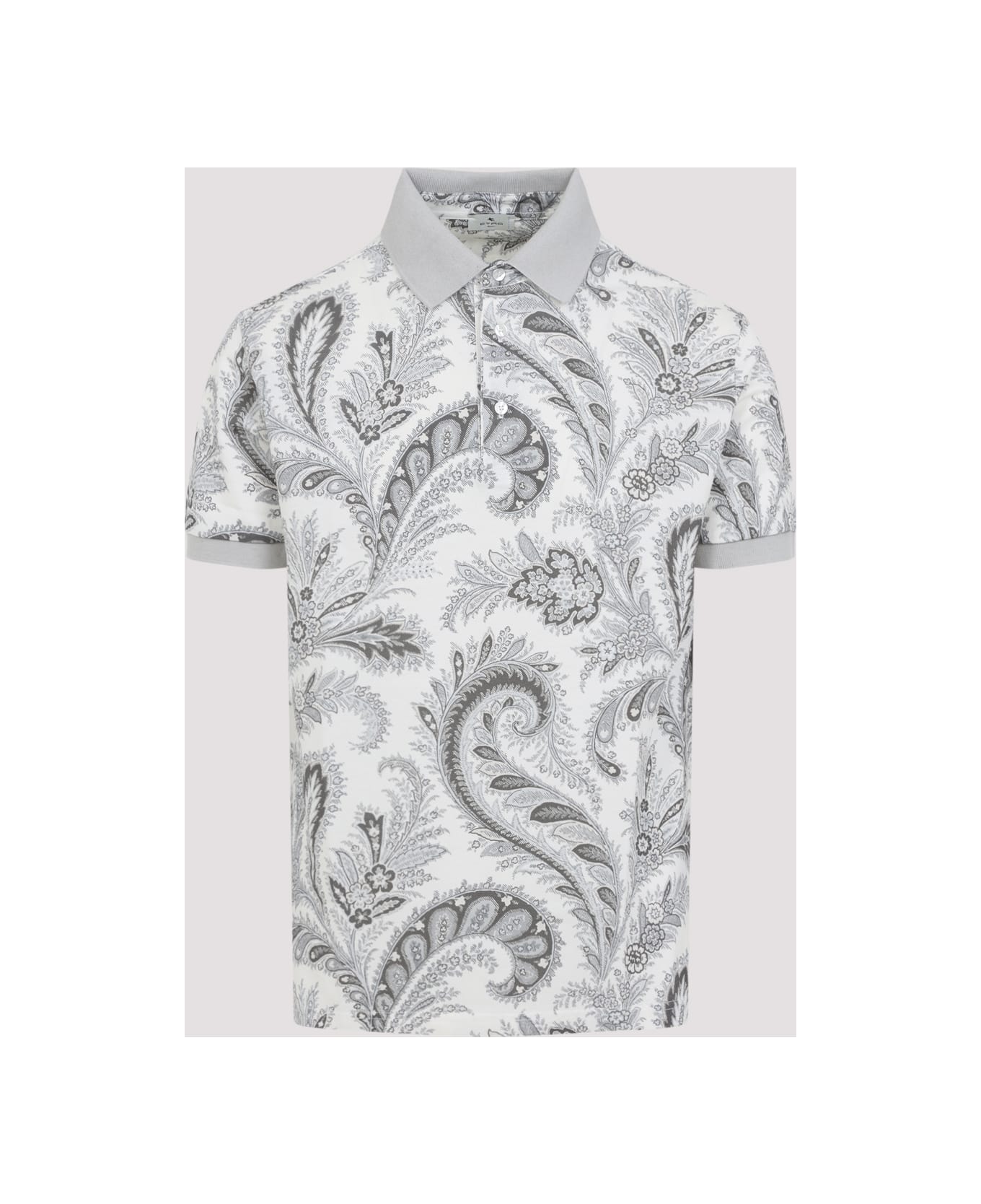 Etro Roma Polo - Stampa F.do Grigio