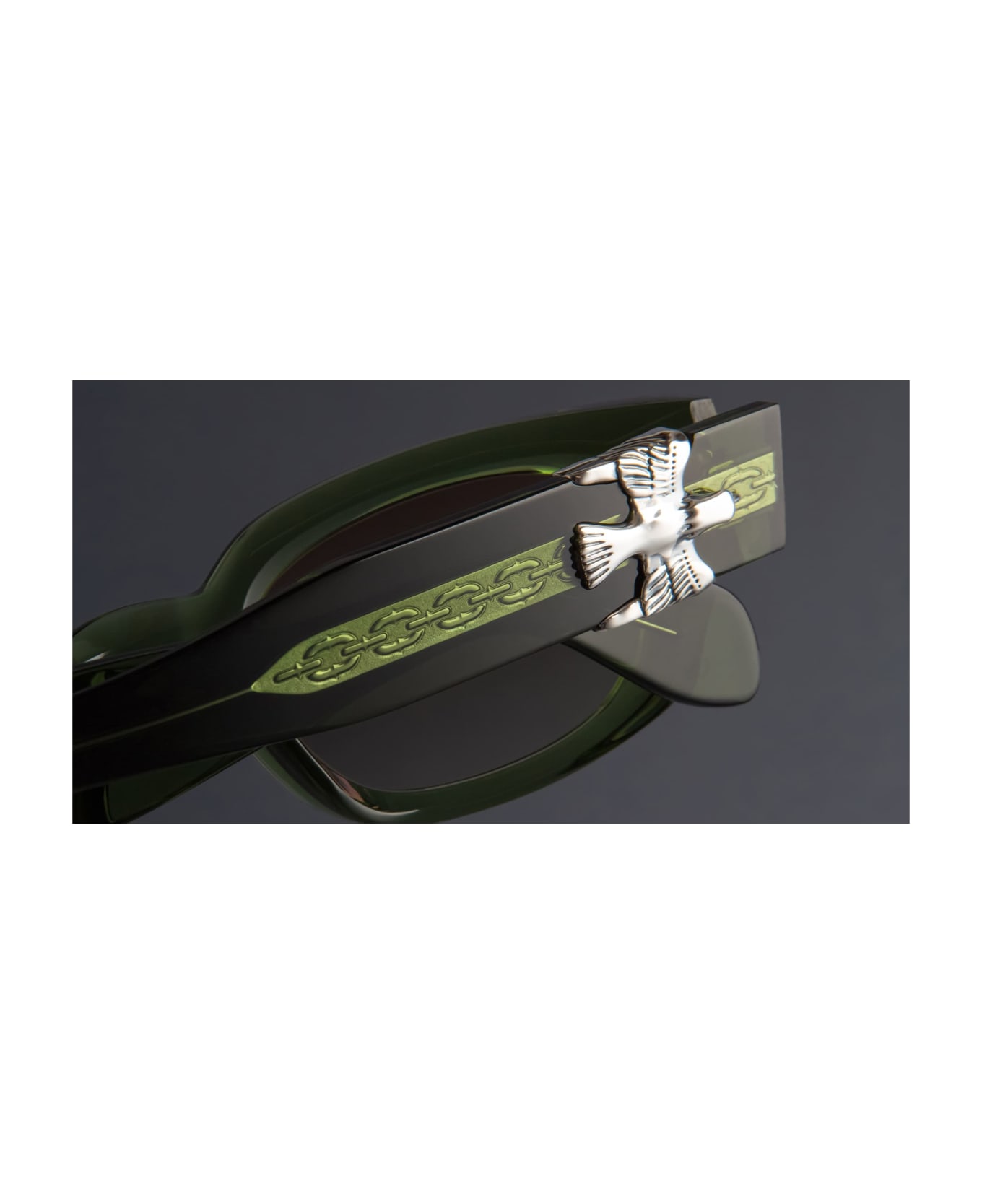 Cutler and Gross The Great Frog - Soaring Eagle / Leaf Green Sunglasses - green