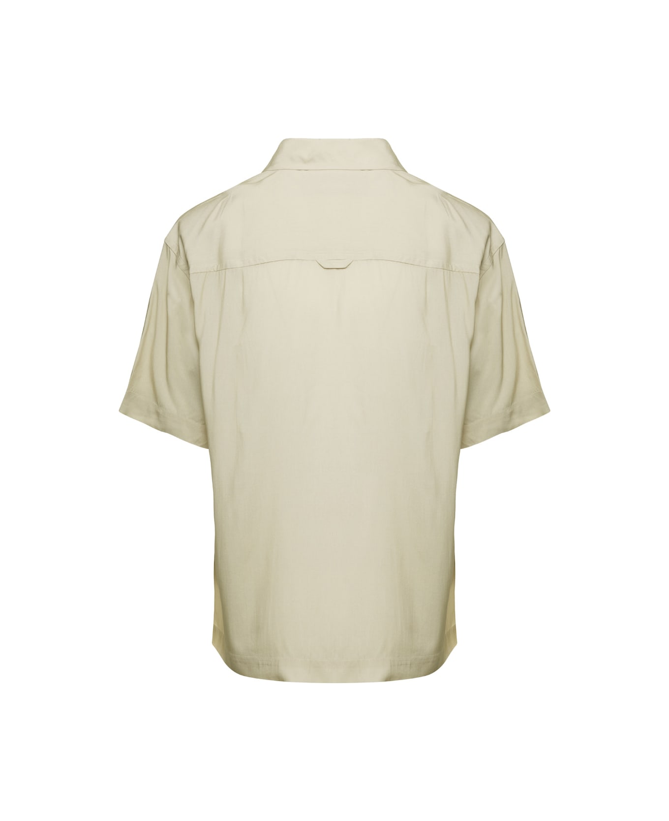 Jacquemus Multicolored 'la Chemise Jean' Shirt With Abstract Print In Viscose Man - Beige