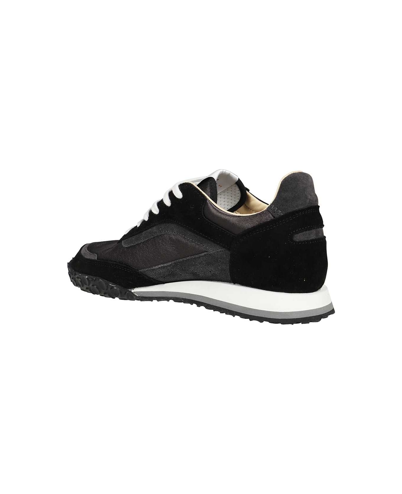 Spalwart Leather Low Sneakers - black