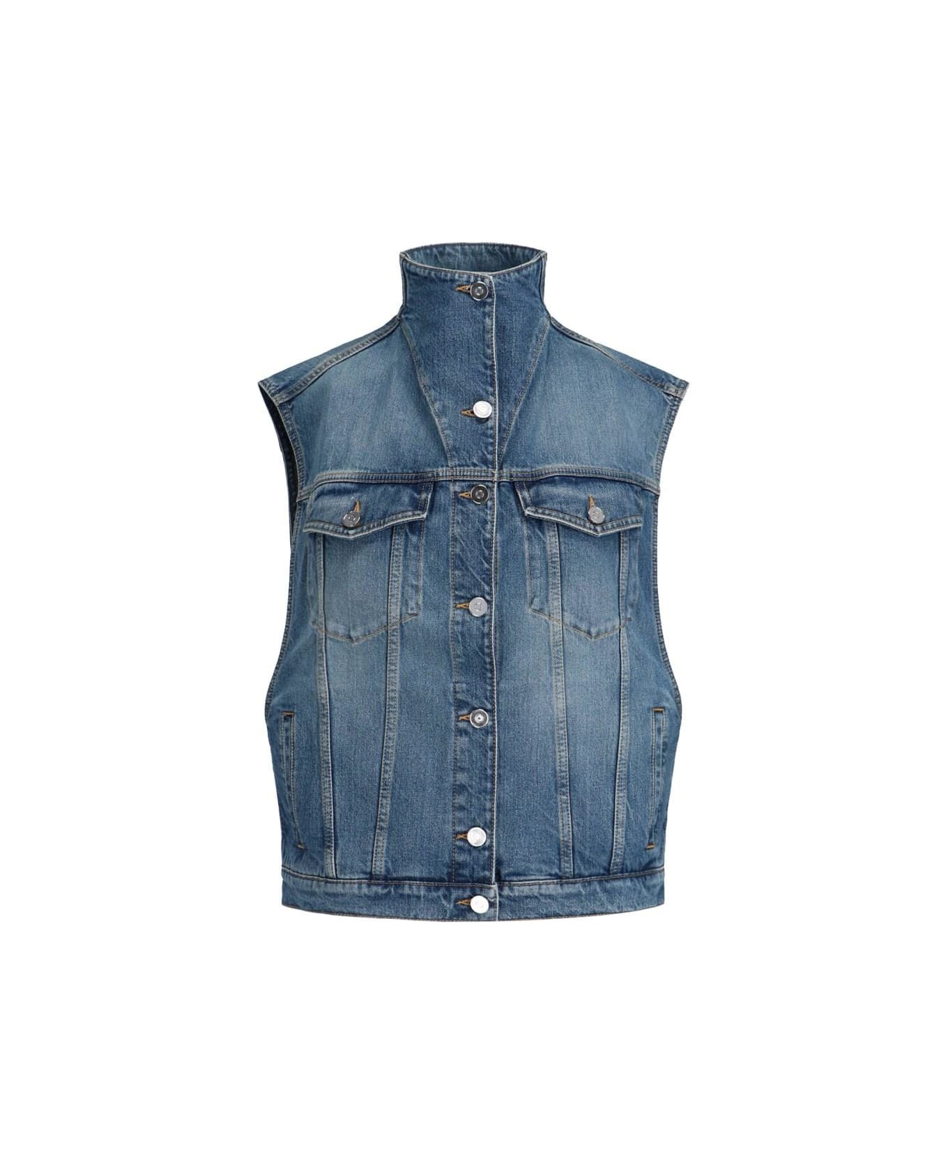 Alaia Denim Vest - Blue