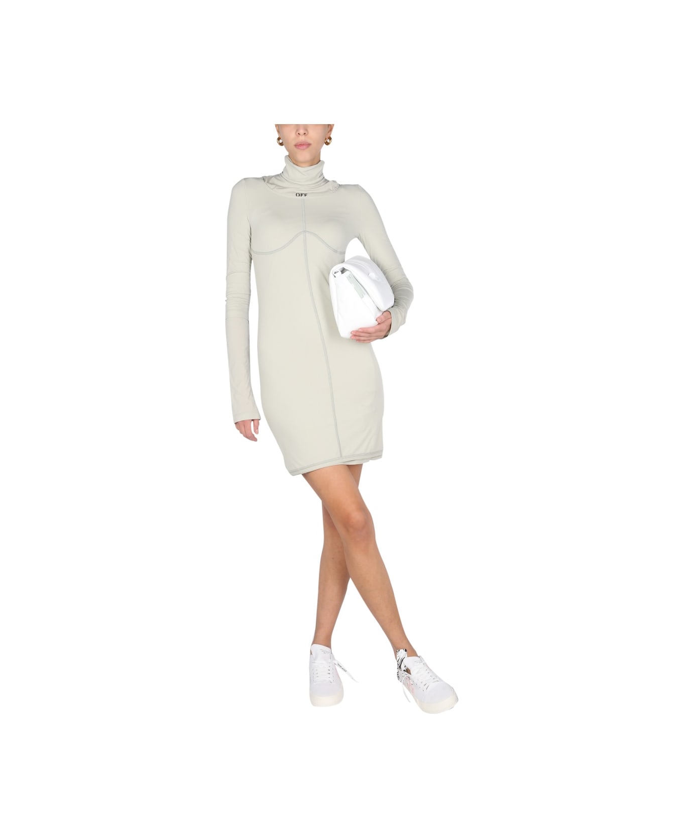 Off-White High Neck Dress - GREY ワンピース＆ドレス