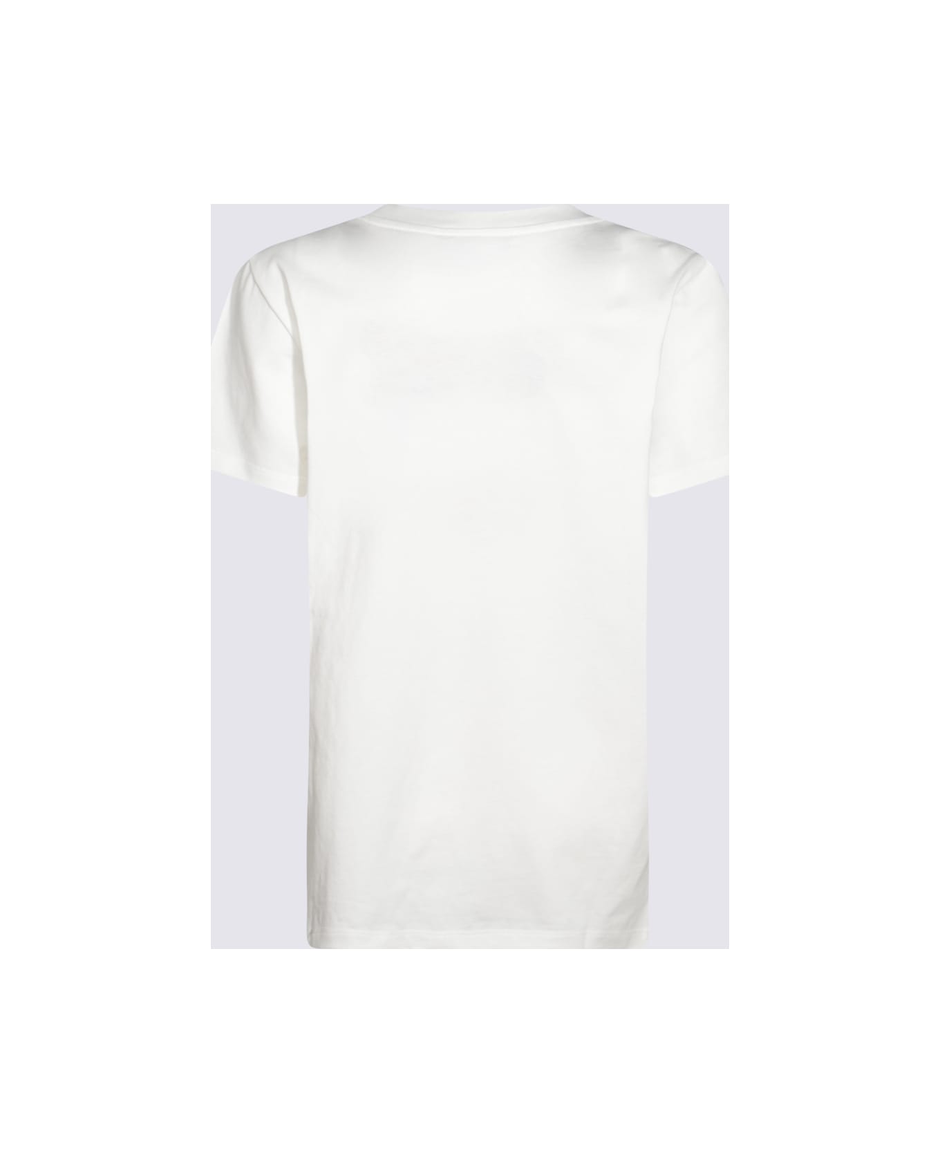 Blumarine White Multicolour Cotton T-shirt - OPTICAL WHITE