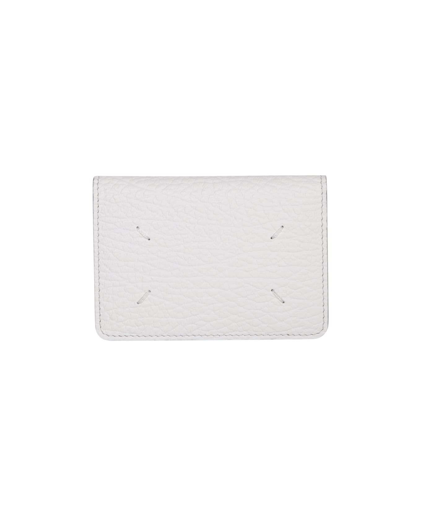 Maison Margiela Four Stitches White Cardholder - Black