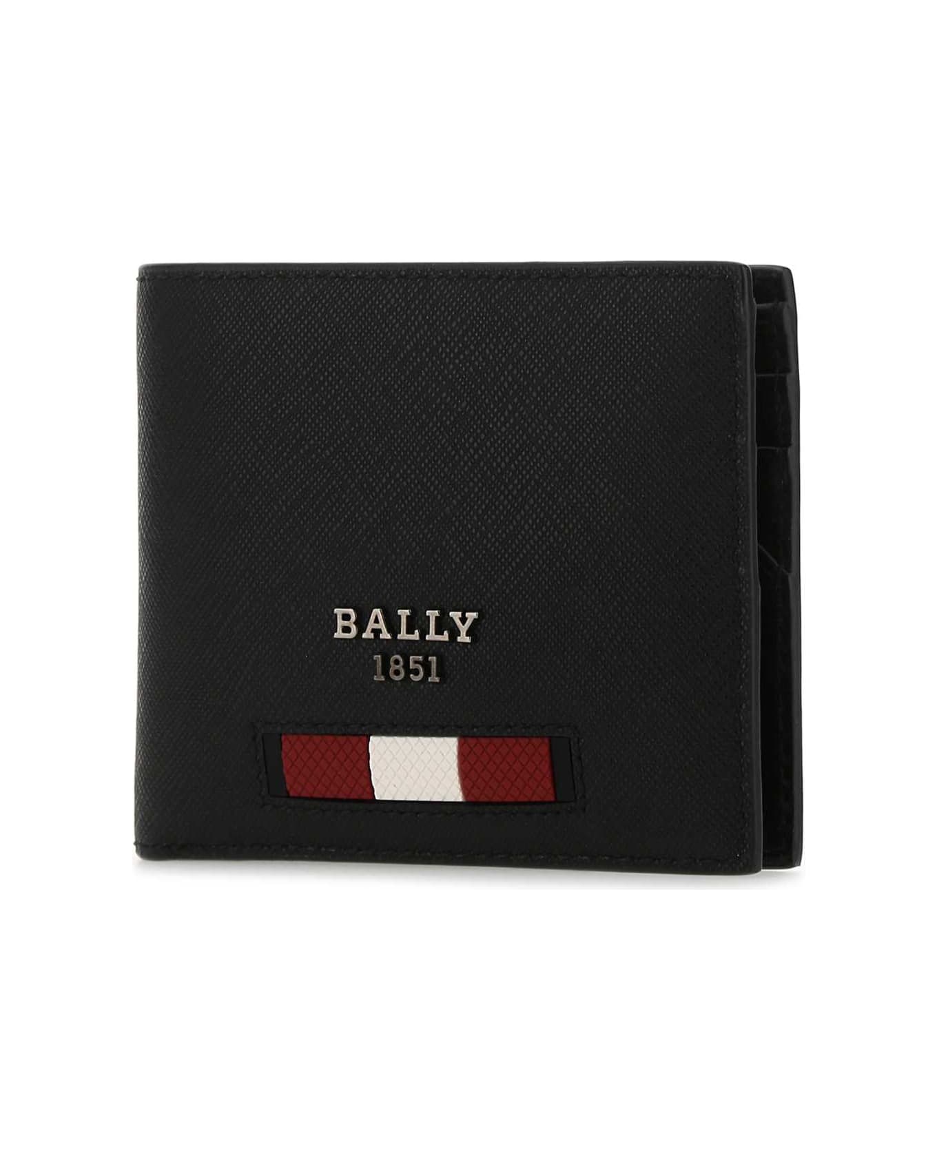 Bally Black Leather Bevye Wallet - F106 財布