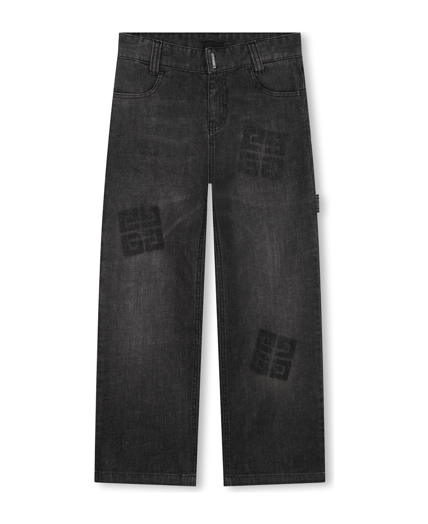 Givenchy Jeans With Logo - Black ボトムス