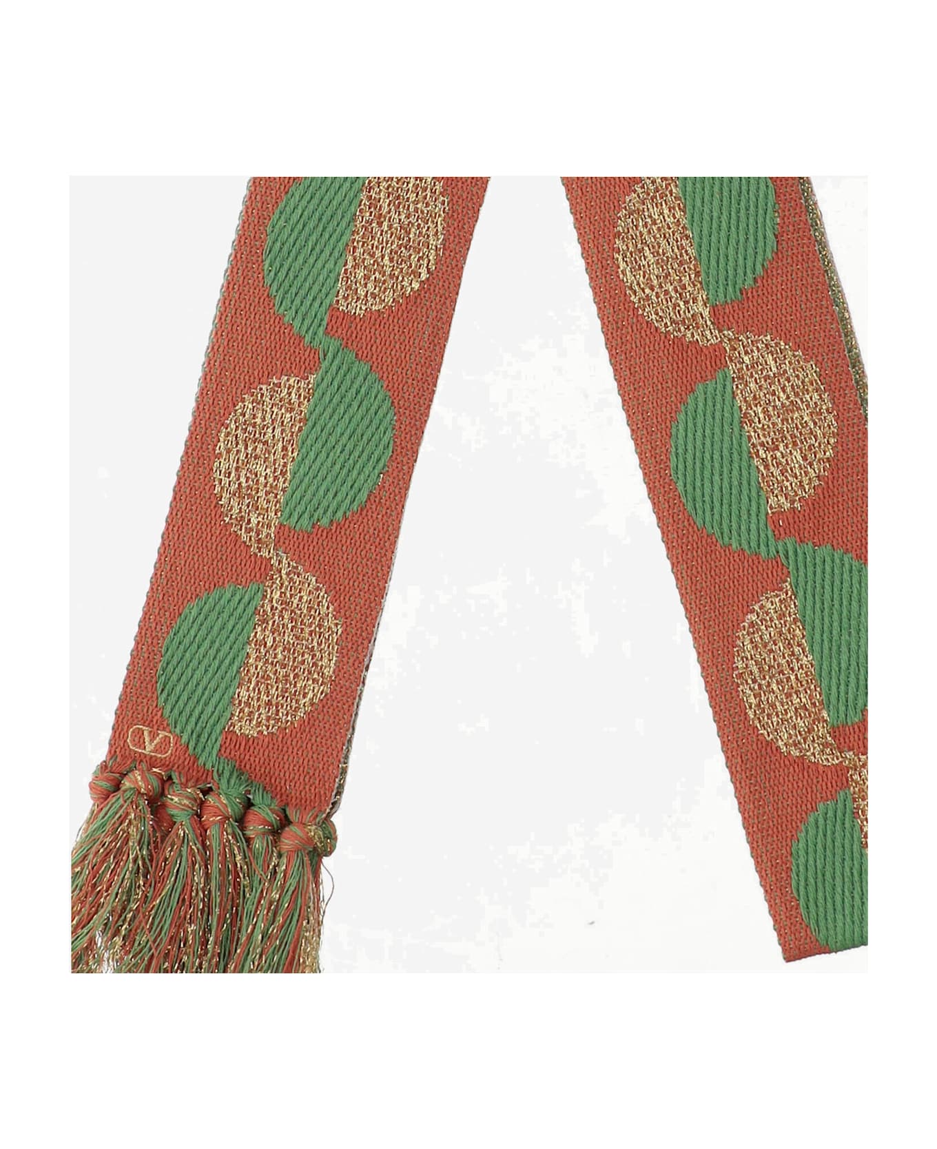 Valentino Garavani Antibes Cotton And Lurex Scarf - Red