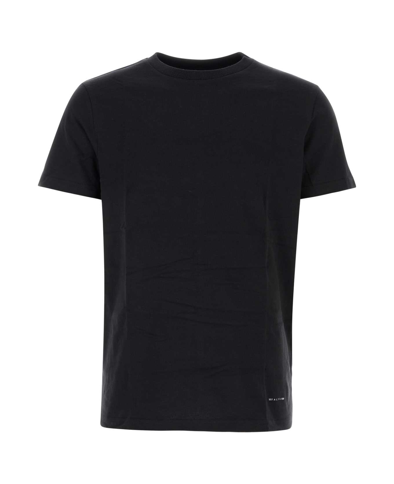 1017 ALYX 9SM Black Cotton T-shirt Set - BLK0001