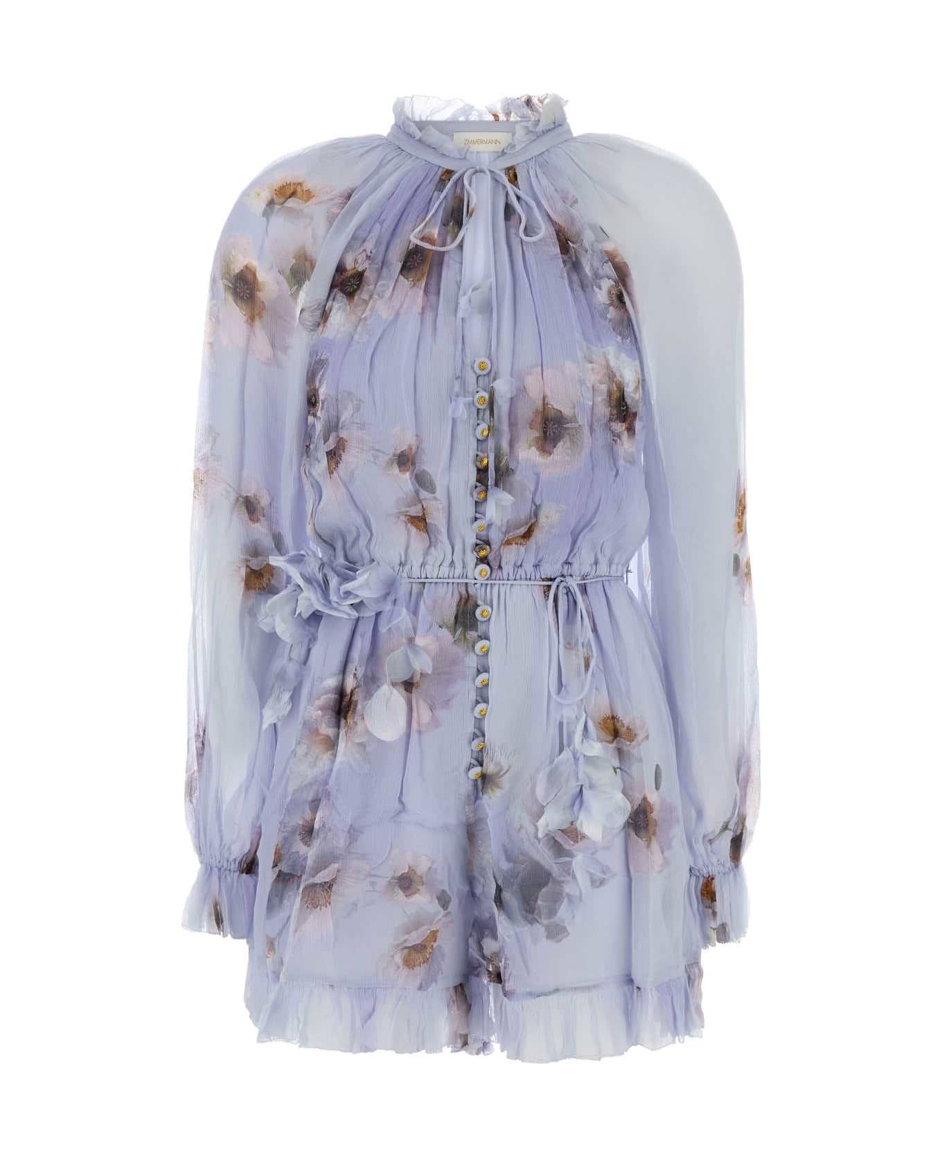 Zimmermann Printed Viscose Hypnotic Dress - LILACPOPPY