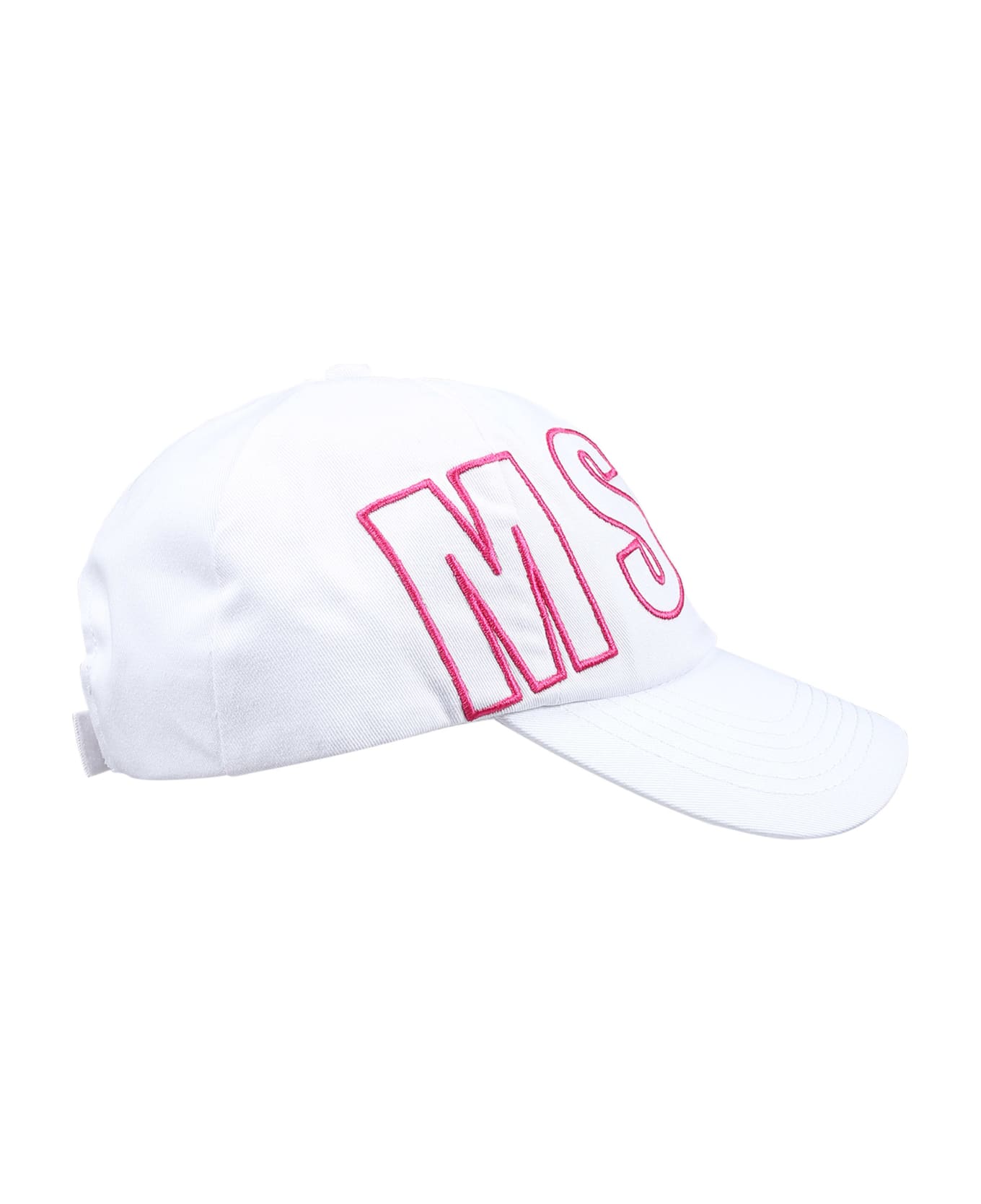 MSGM White Hat Ofr Girl With Logo - White
