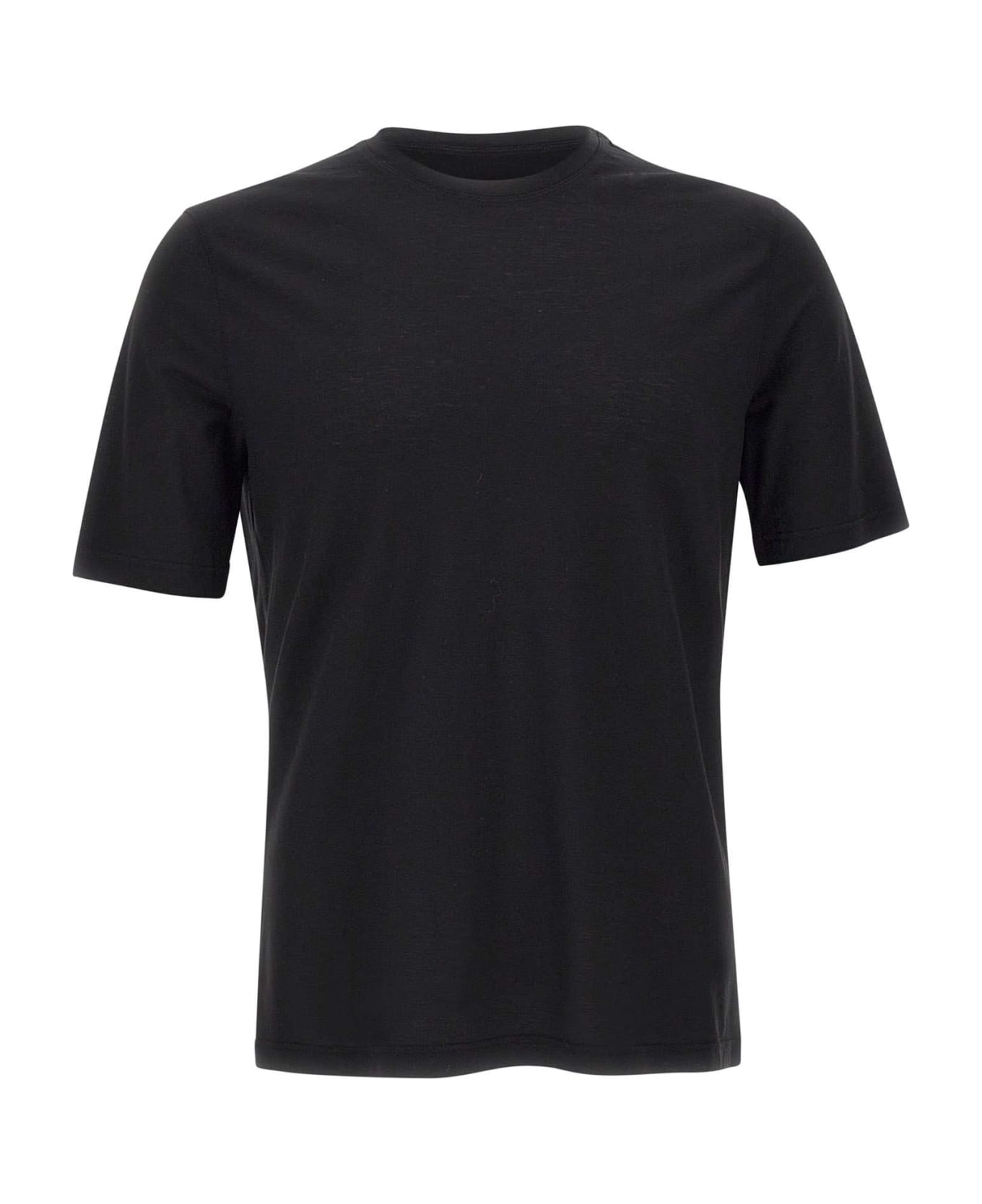 Filippo De Laurentiis Crêpe Cotton T-shirt - Black