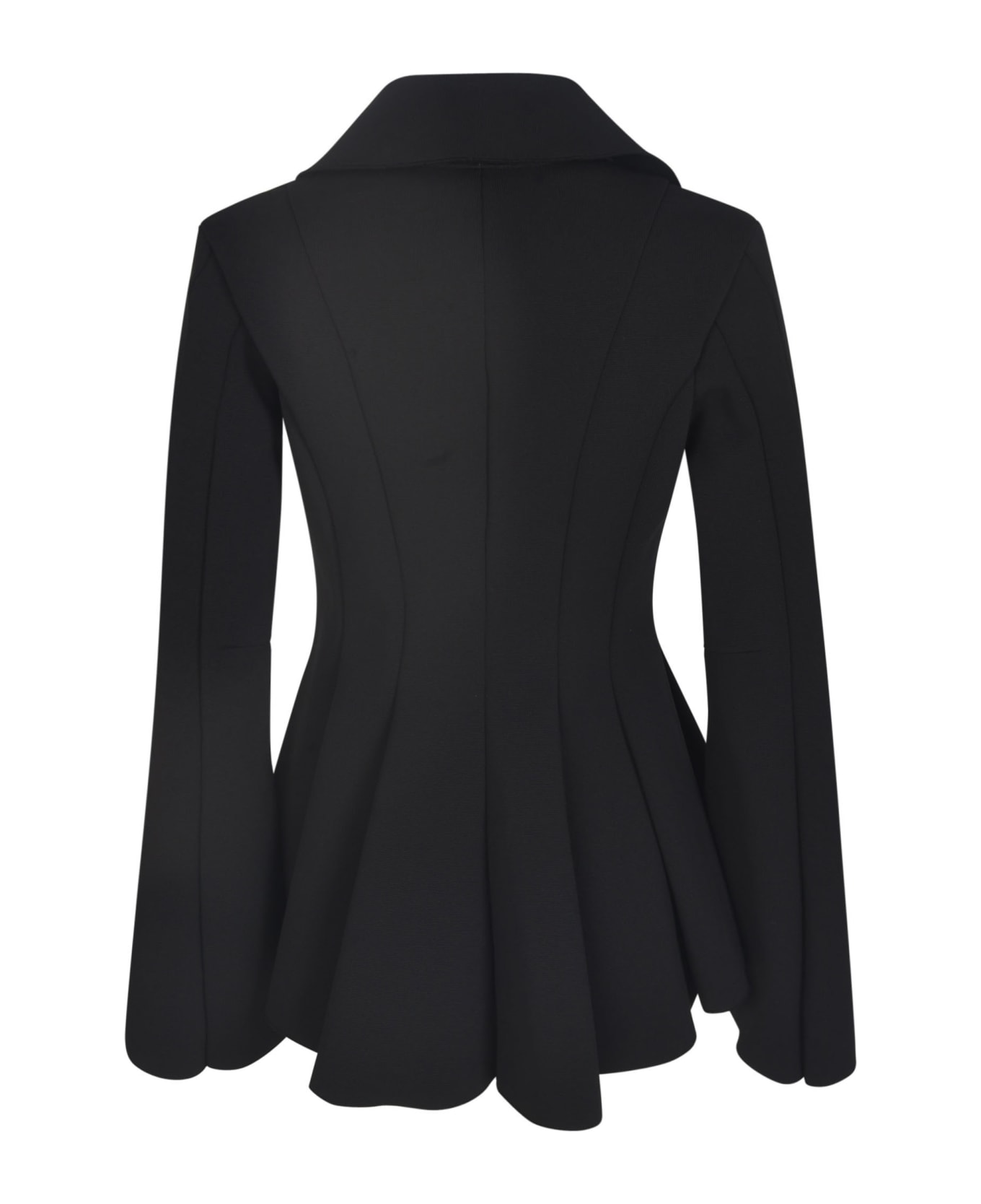 Comme des Garçons Noir Kei Ninomiya Flare Pleated Zipped Jacket - Black