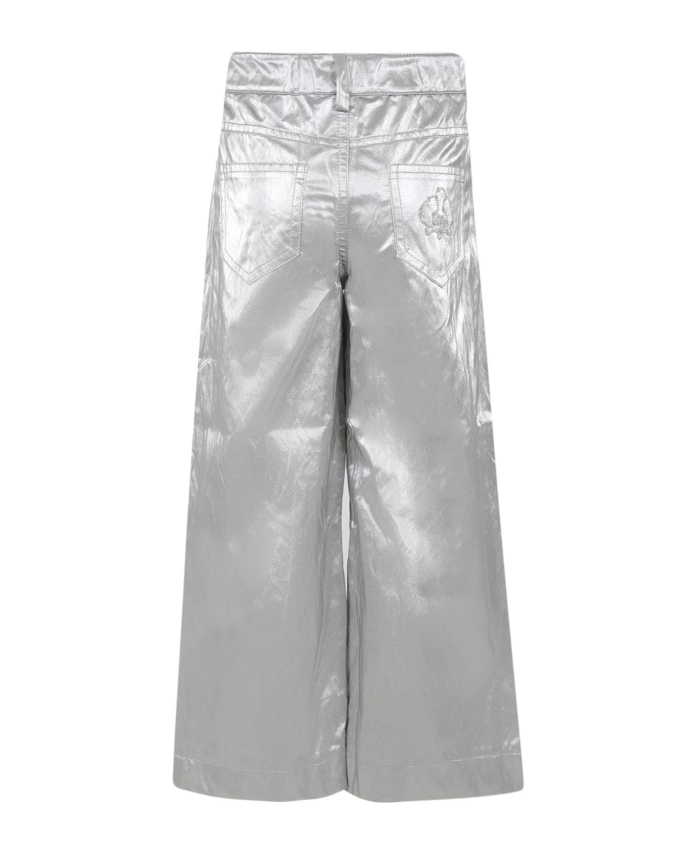 Genny Silver Trousers For Girl - Silver