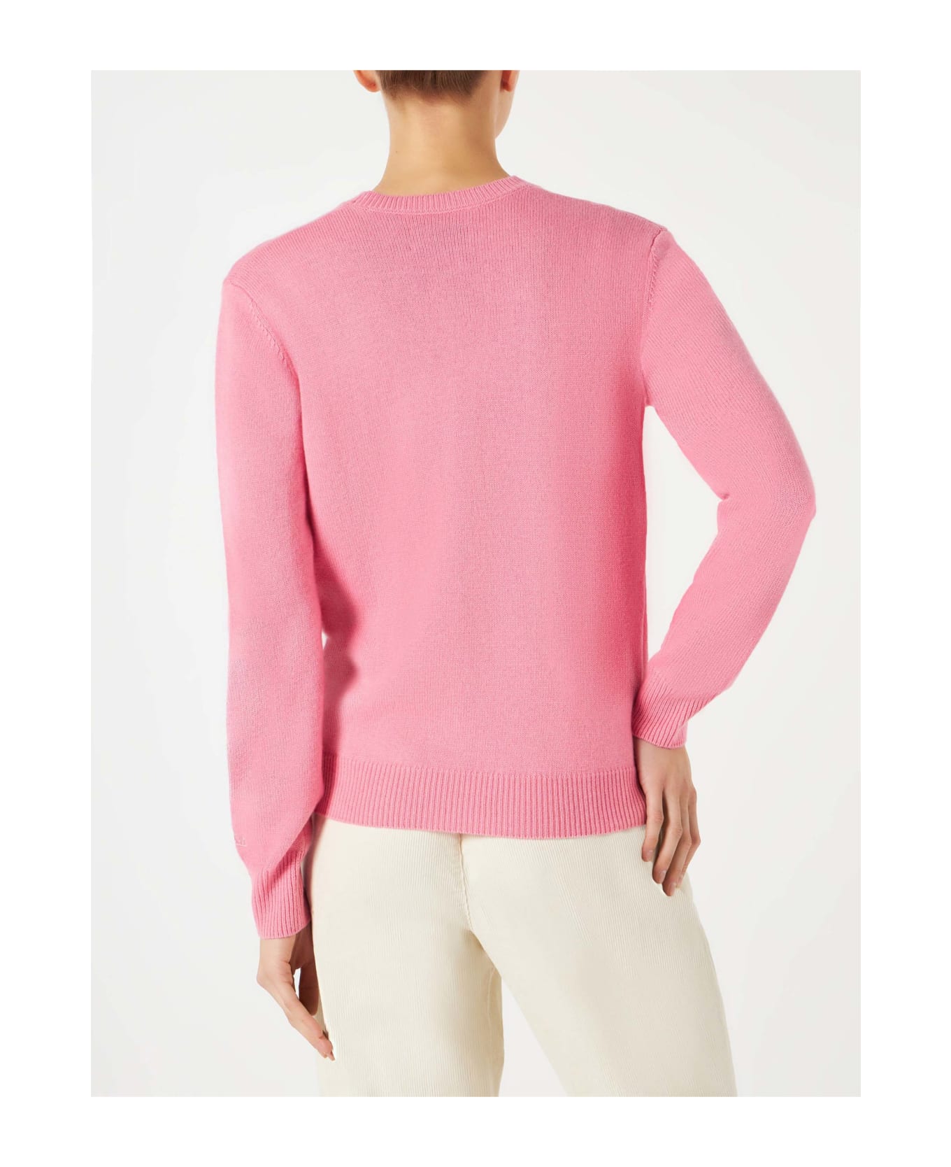 MC2 Saint Barth Woman Sweater With Bears Embroidery - PINK