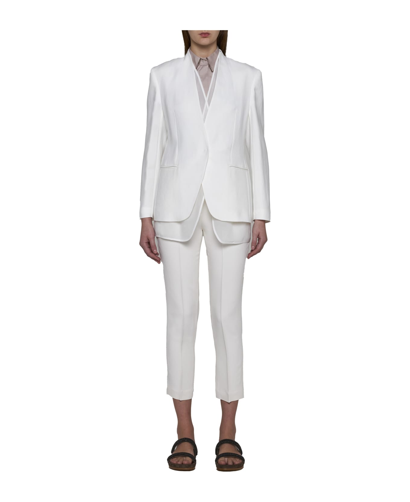 Brunello Cucinelli Pants - Pure white