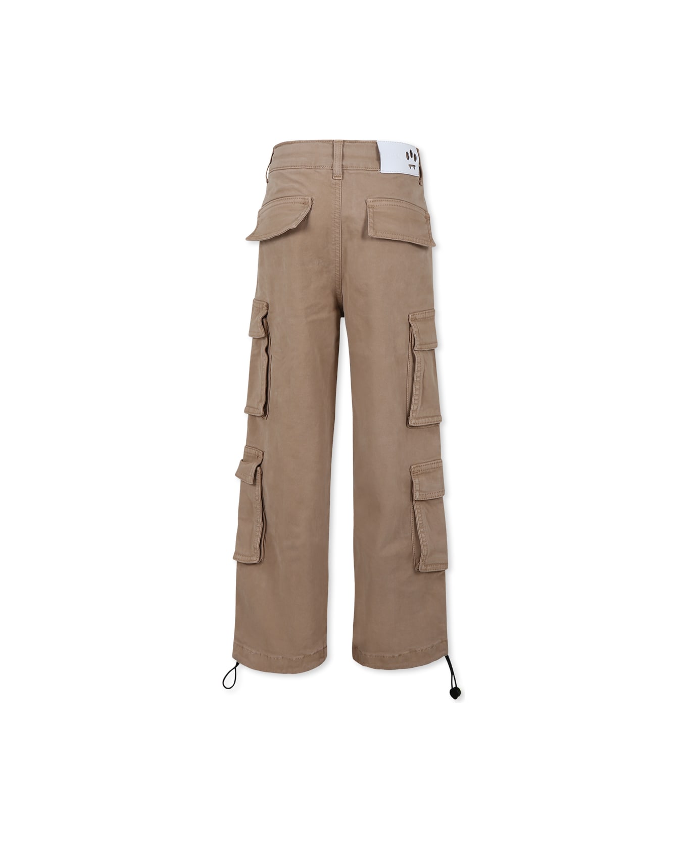 Barrow Beige Trousers For Kids With Logo - Beige