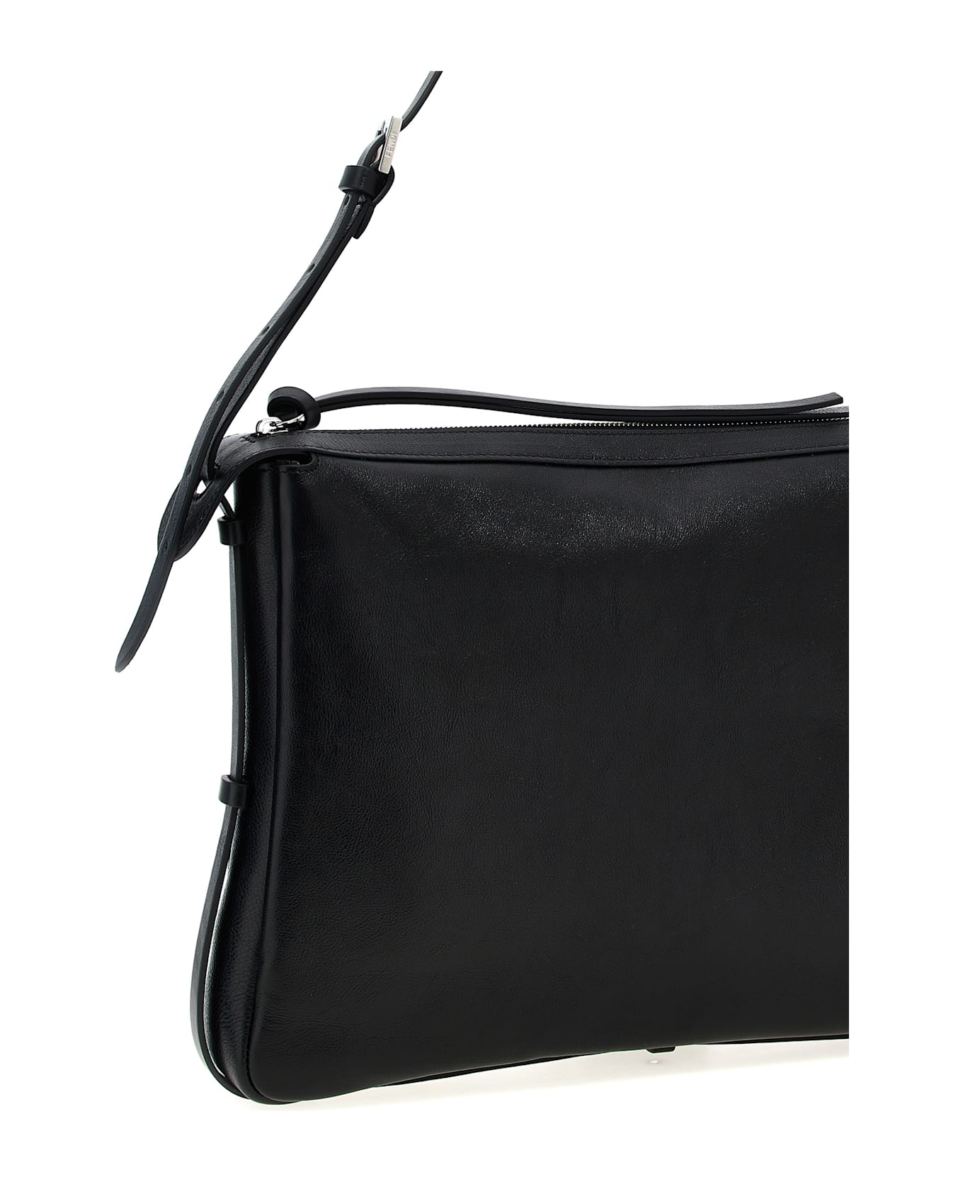 Fendi 'simply Fendi Large' Shoulder Bag - Black  