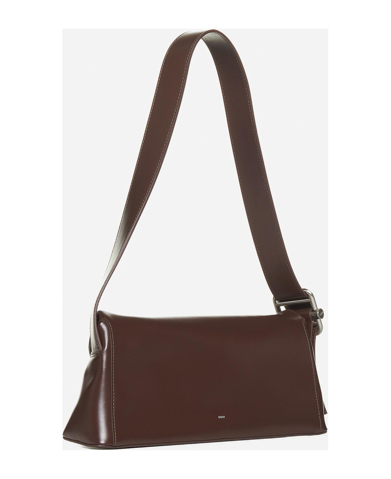 OSOI Folder Brot Leather Bag - DARK BROWN