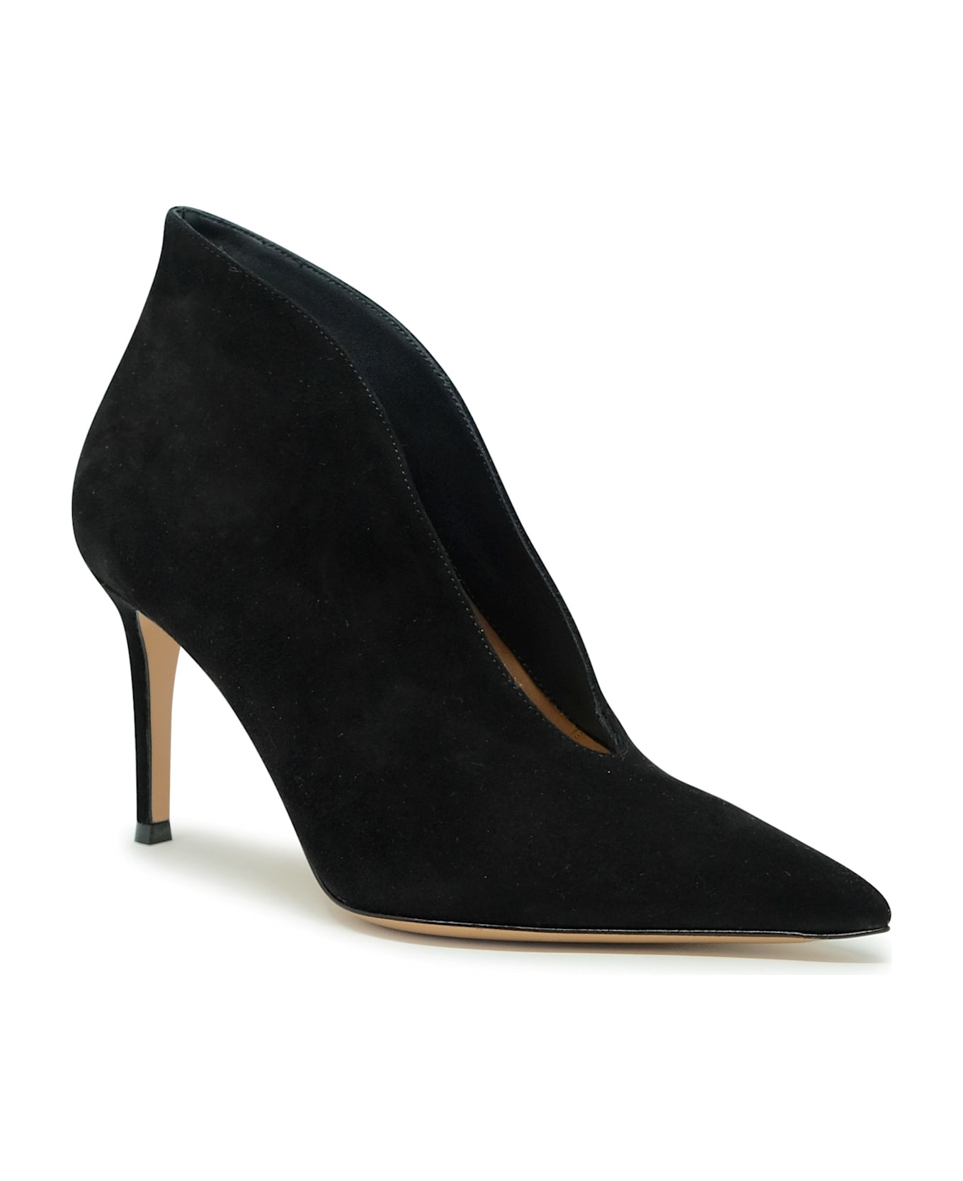 Gianvito Rossi Black Suede Ankle Boots - BLACK