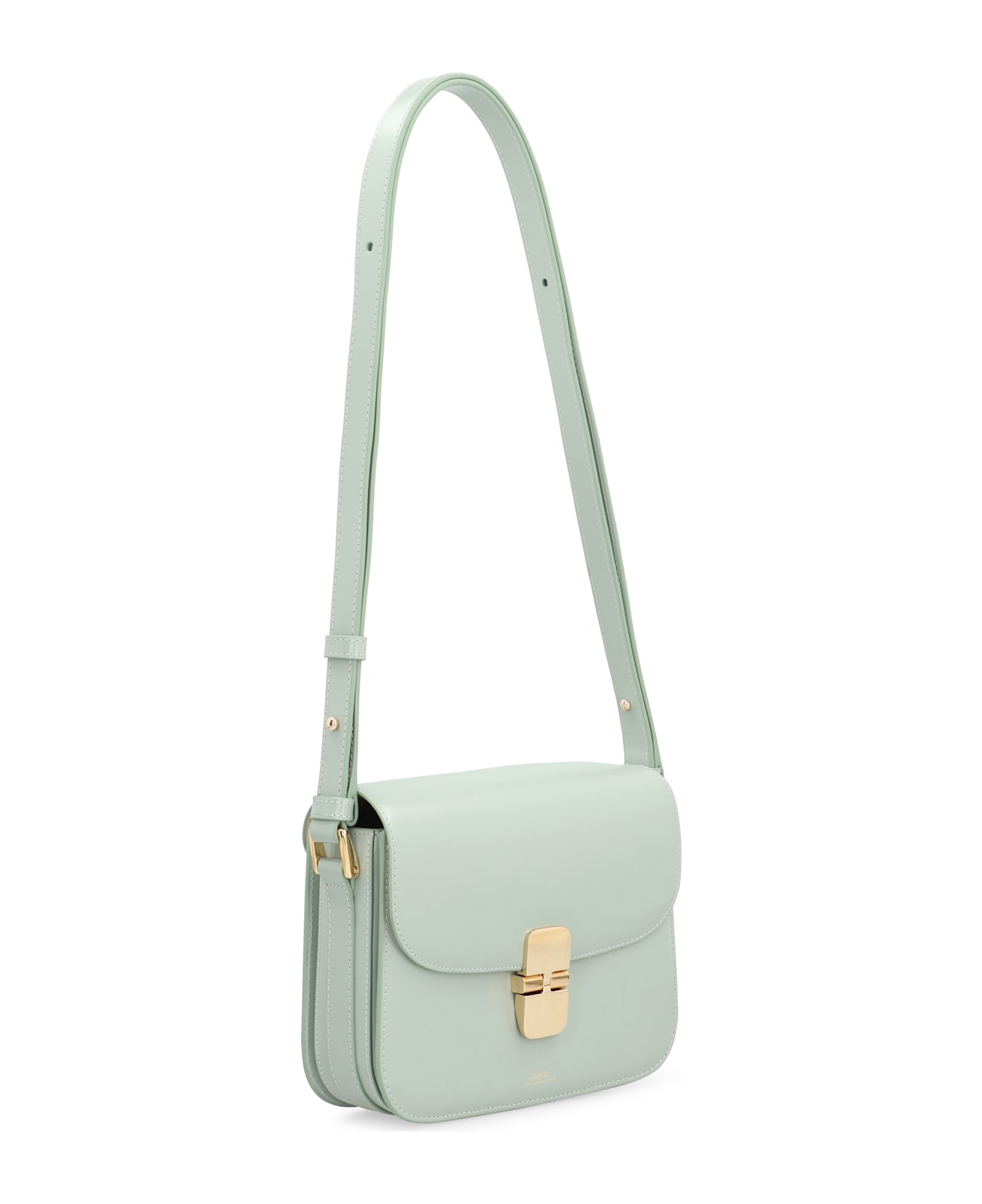 A.P.C. Grace Small Leather Crossbody Bag - green