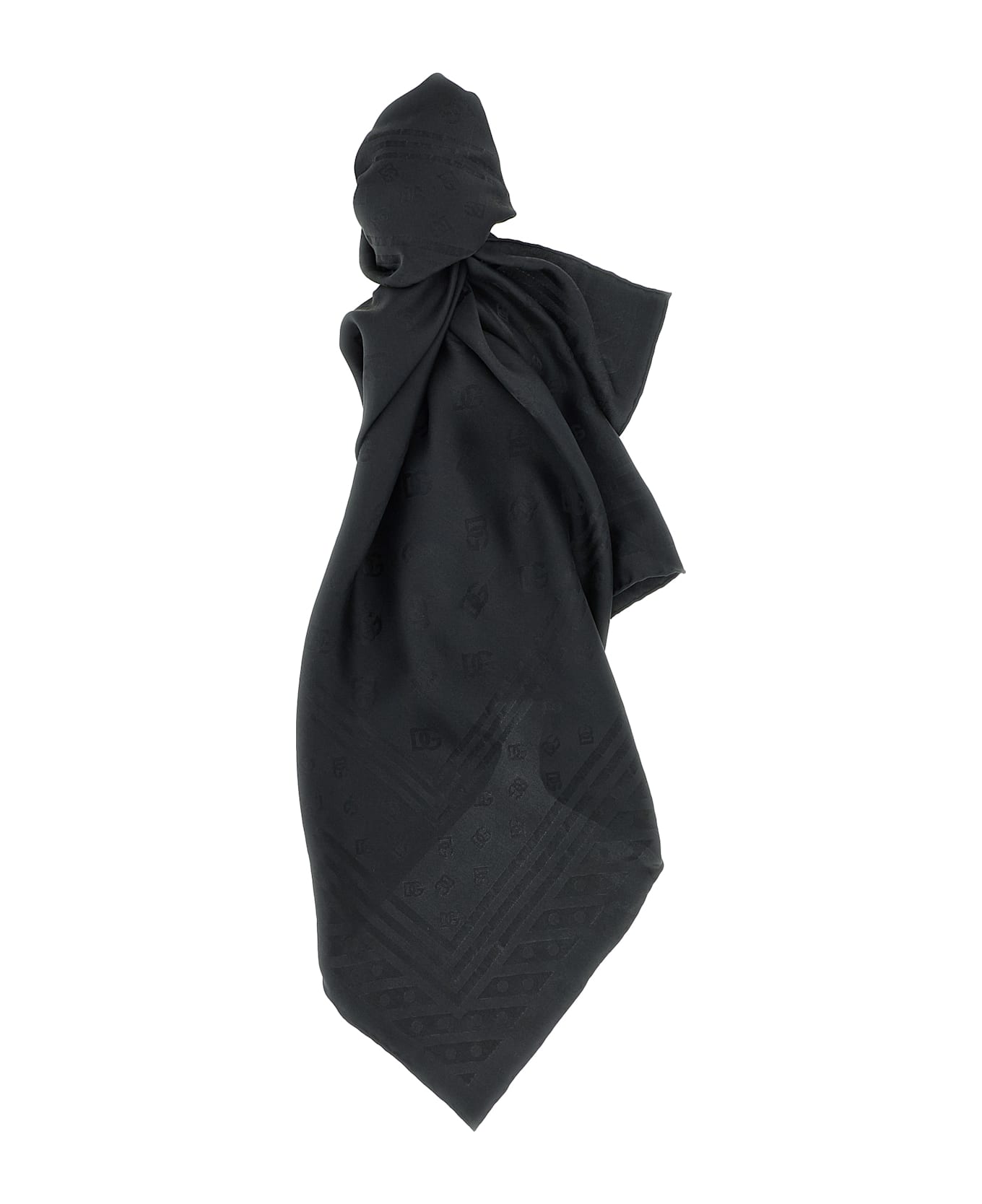 Dolce 
Gabbana Logo Scarf - Black  