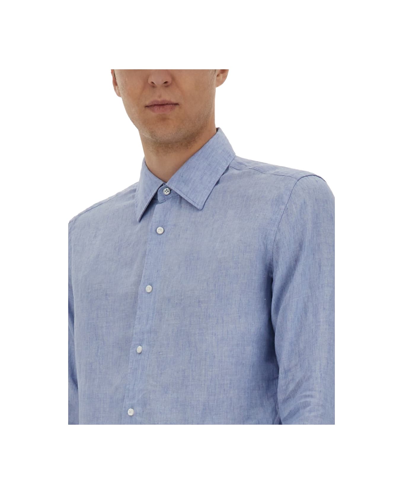 Hugo Boss Shirt "l-hays-kentw-c-252" - AZURE