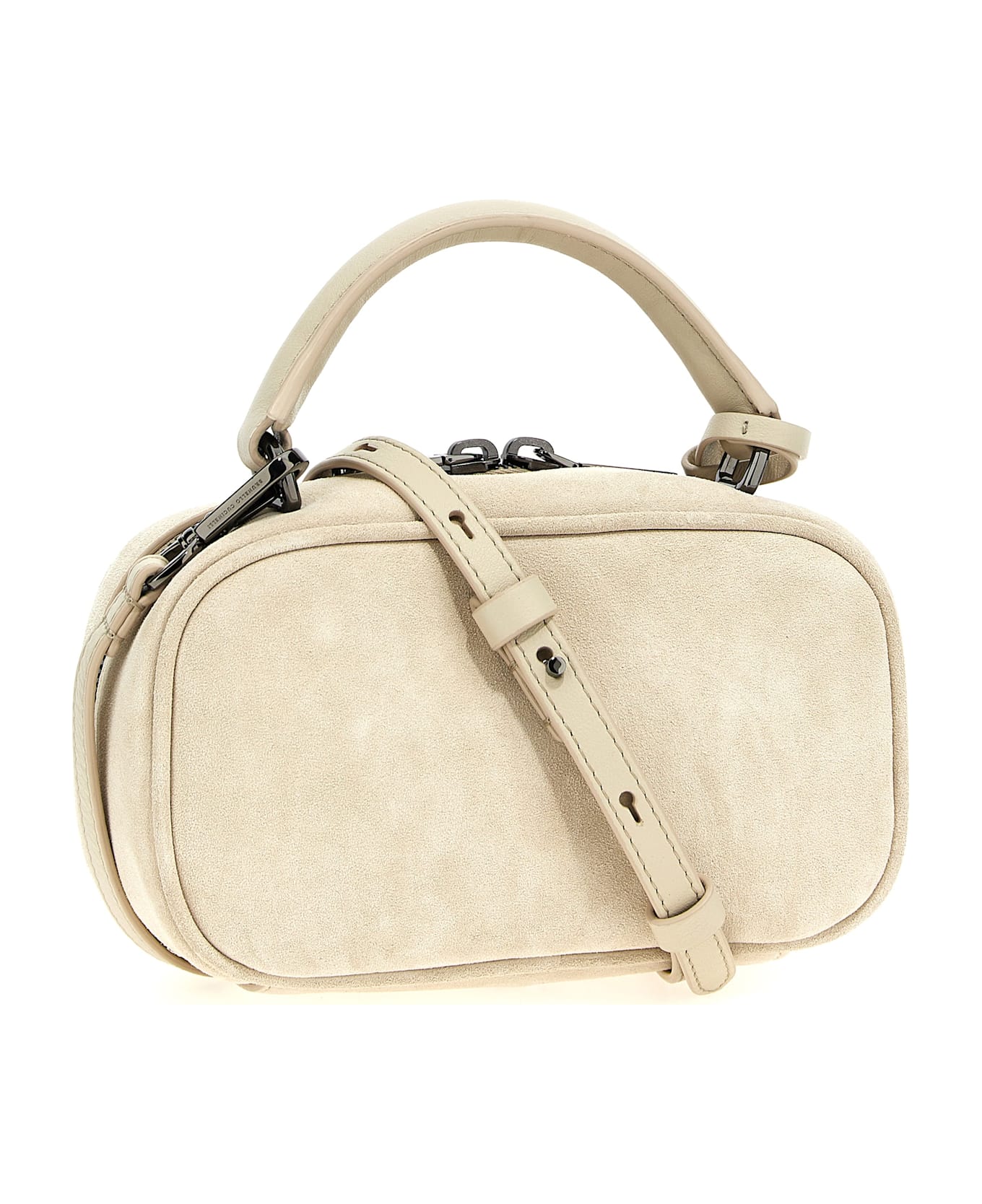 Brunello Cucinelli 'boston Explorer' Small Handbag - Beige