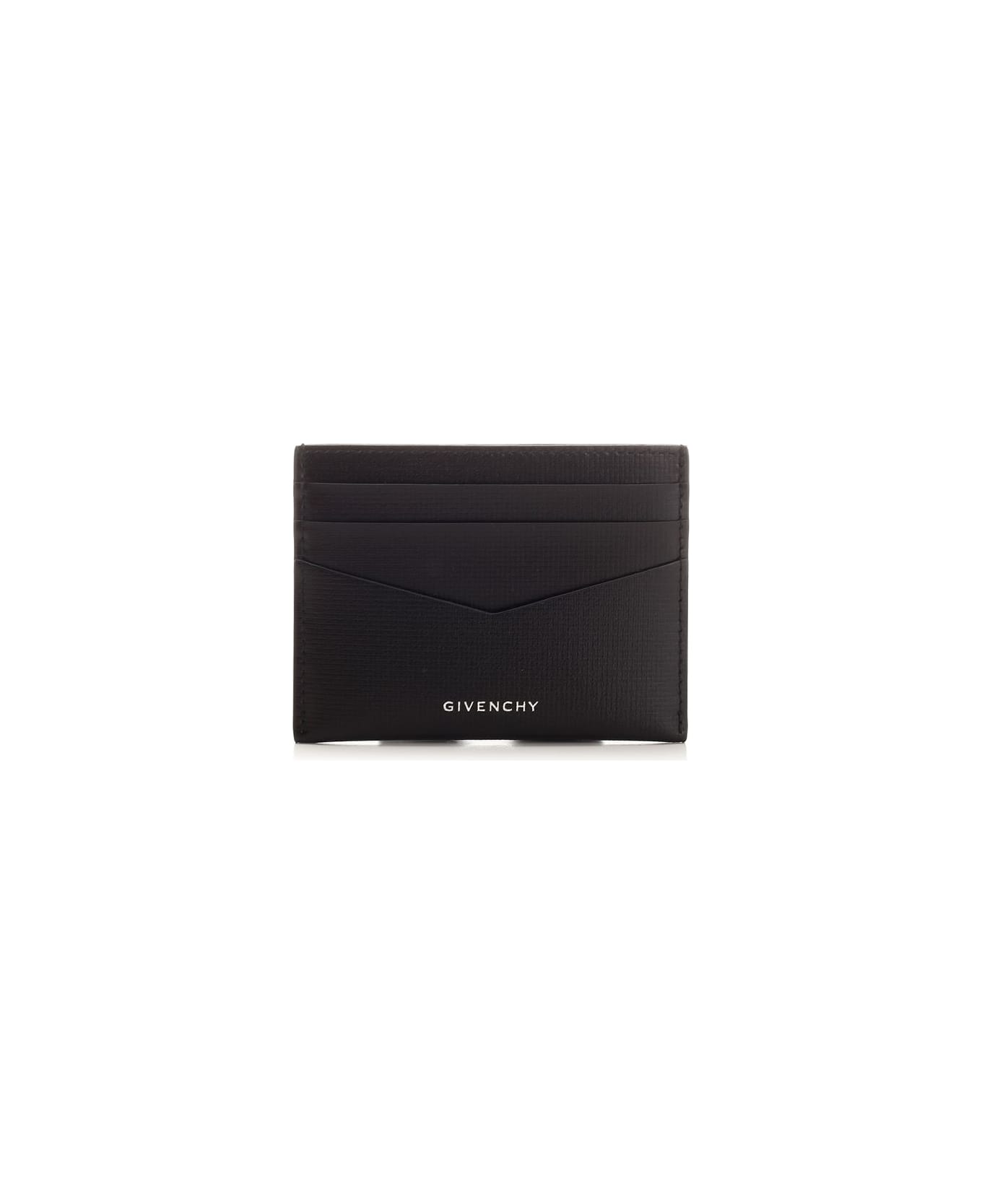 Givenchy Black Leather Card Holder - Black