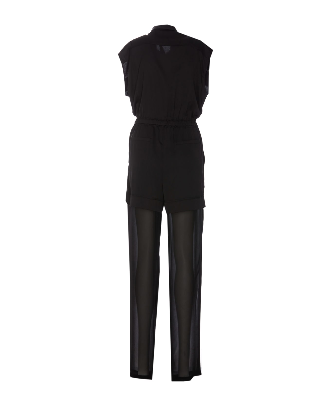 Pinko Utility Saint Suit With Georgette - Black