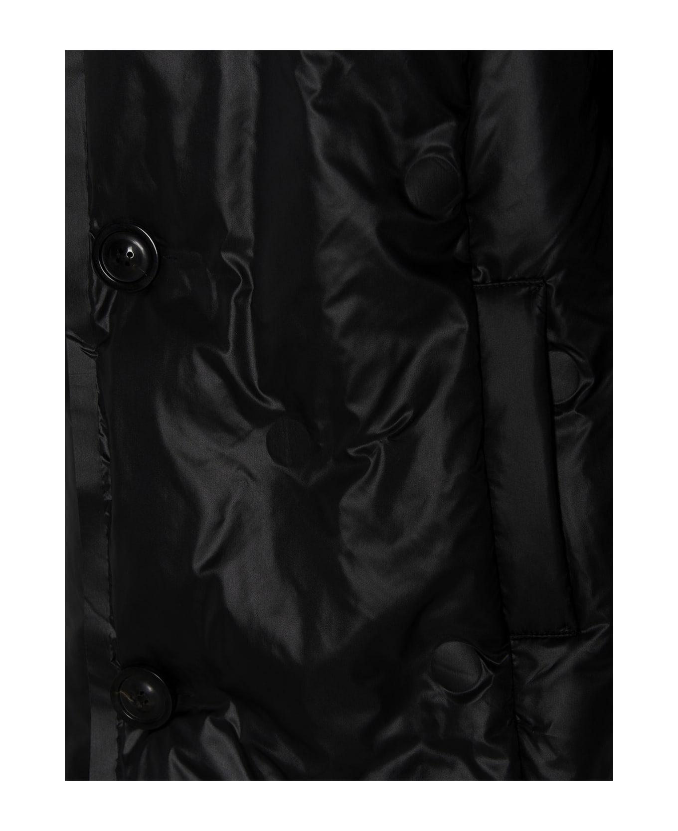 Maison Margiela Black Nylon Trench Coat - Black コート