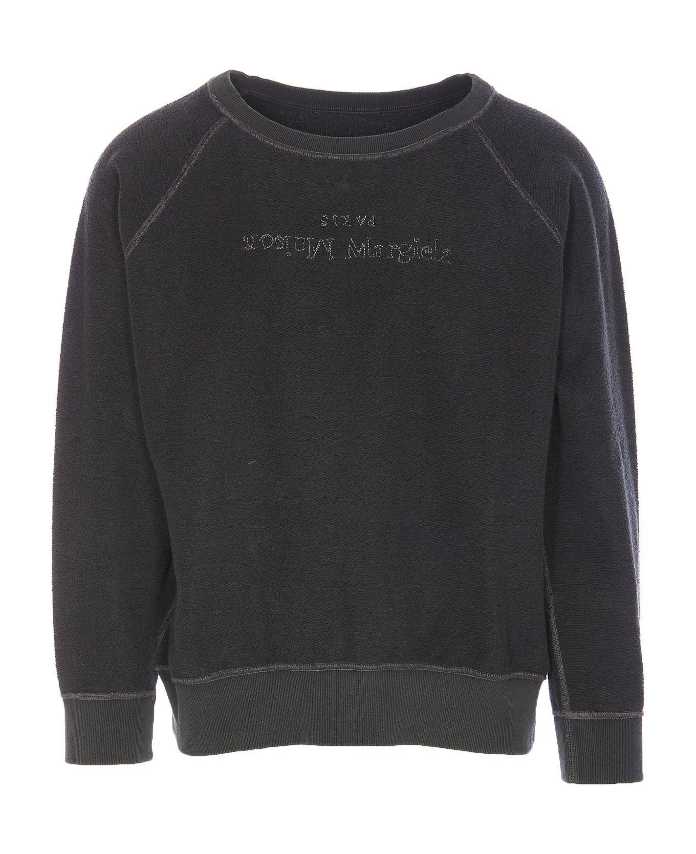 Maison Margiela Logo Sweatshirt - Grey