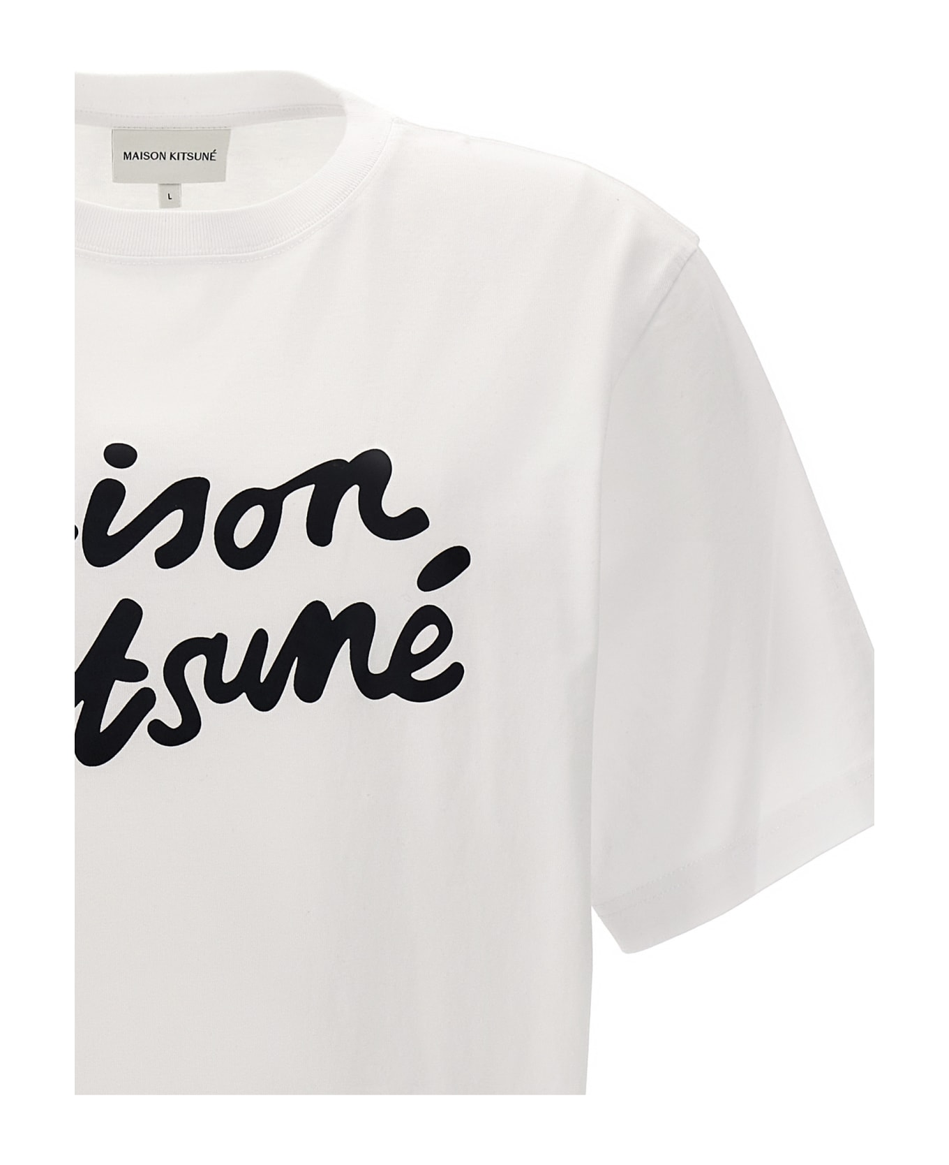 Maison Kitsuné 'maison Kitsuné Handwriting' T-shirt - White/Black