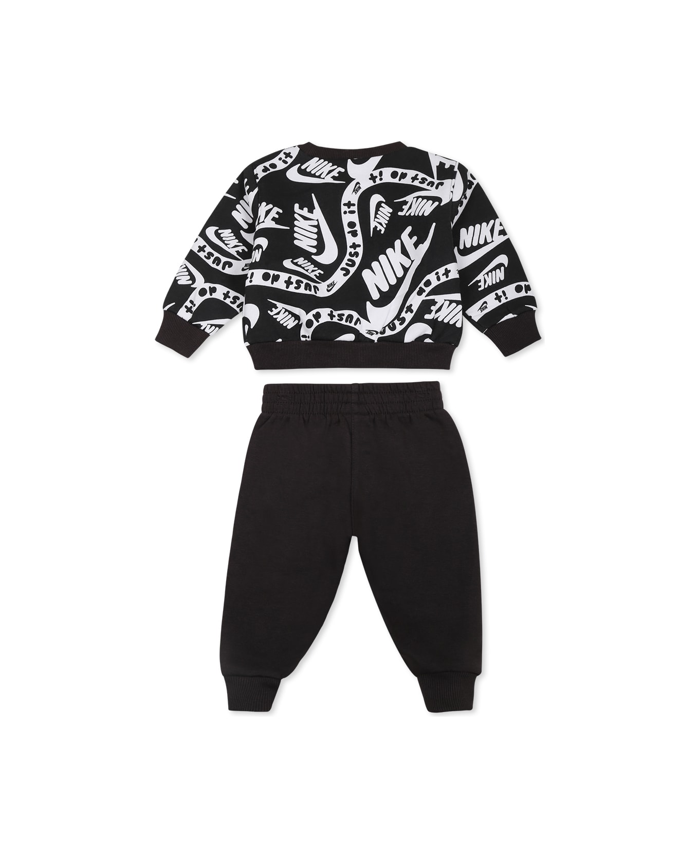 Nike Black Suit For Boy With Logo - Black