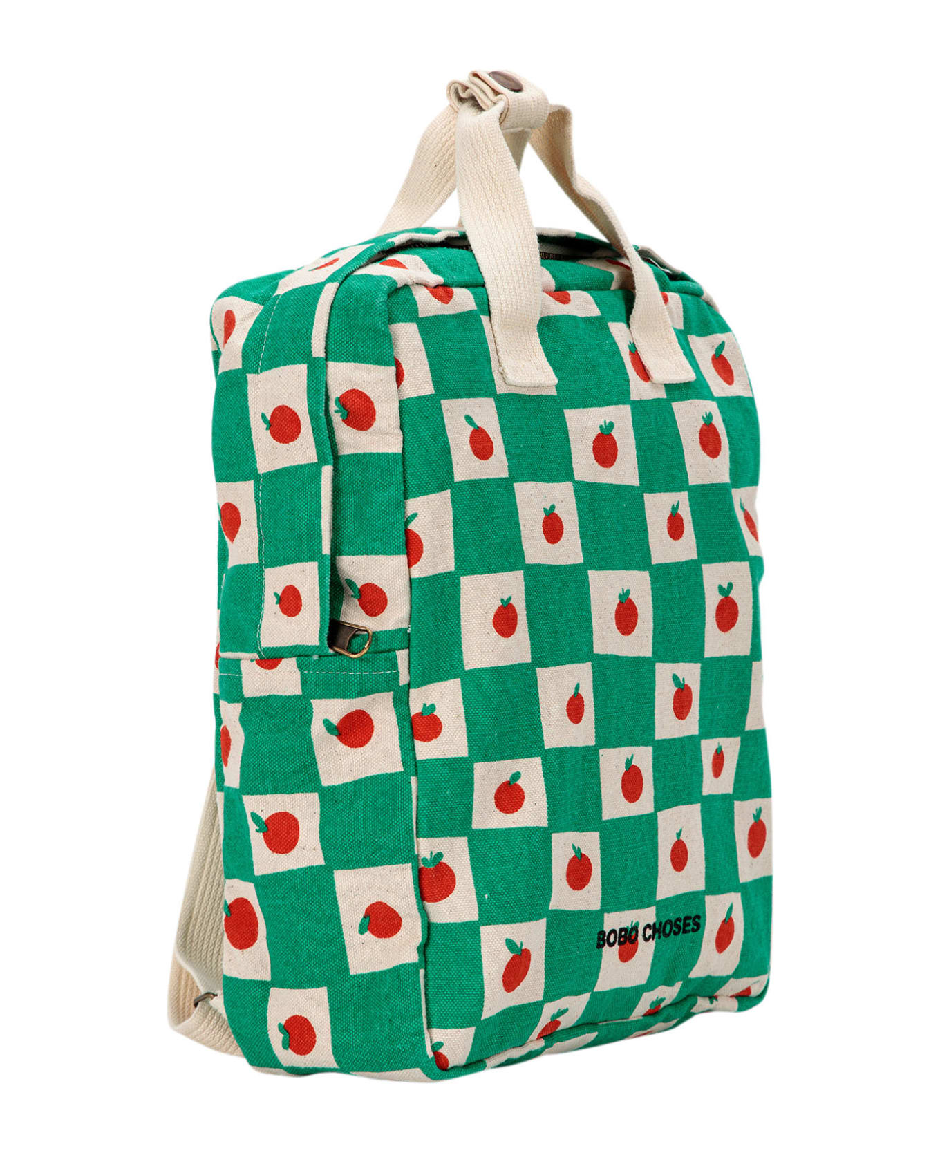 Bobo Choses Green Backpack With Tomatoes For Kids - Green アクセサリー＆ギフト