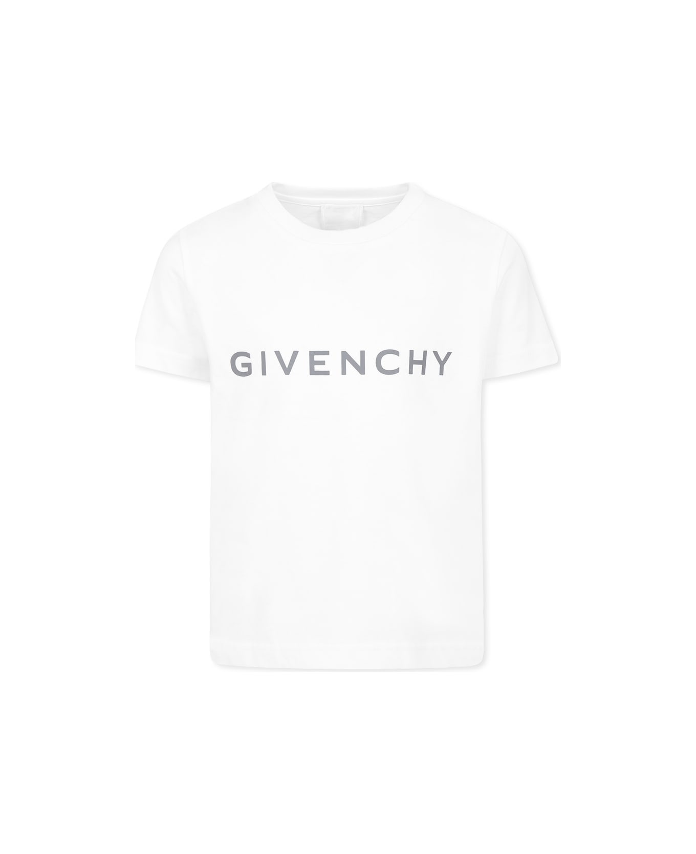 Givenchy White T-shirt For Kids With Logo - White