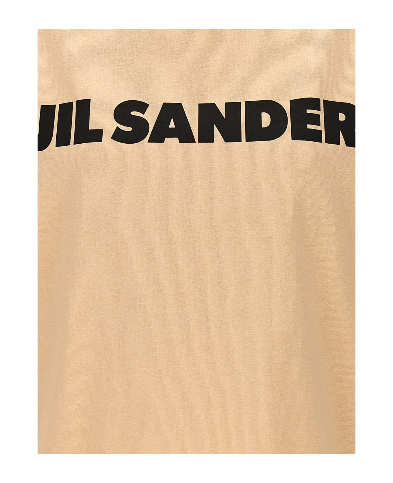 Jil Sander Logo Print T-shirt - Beige