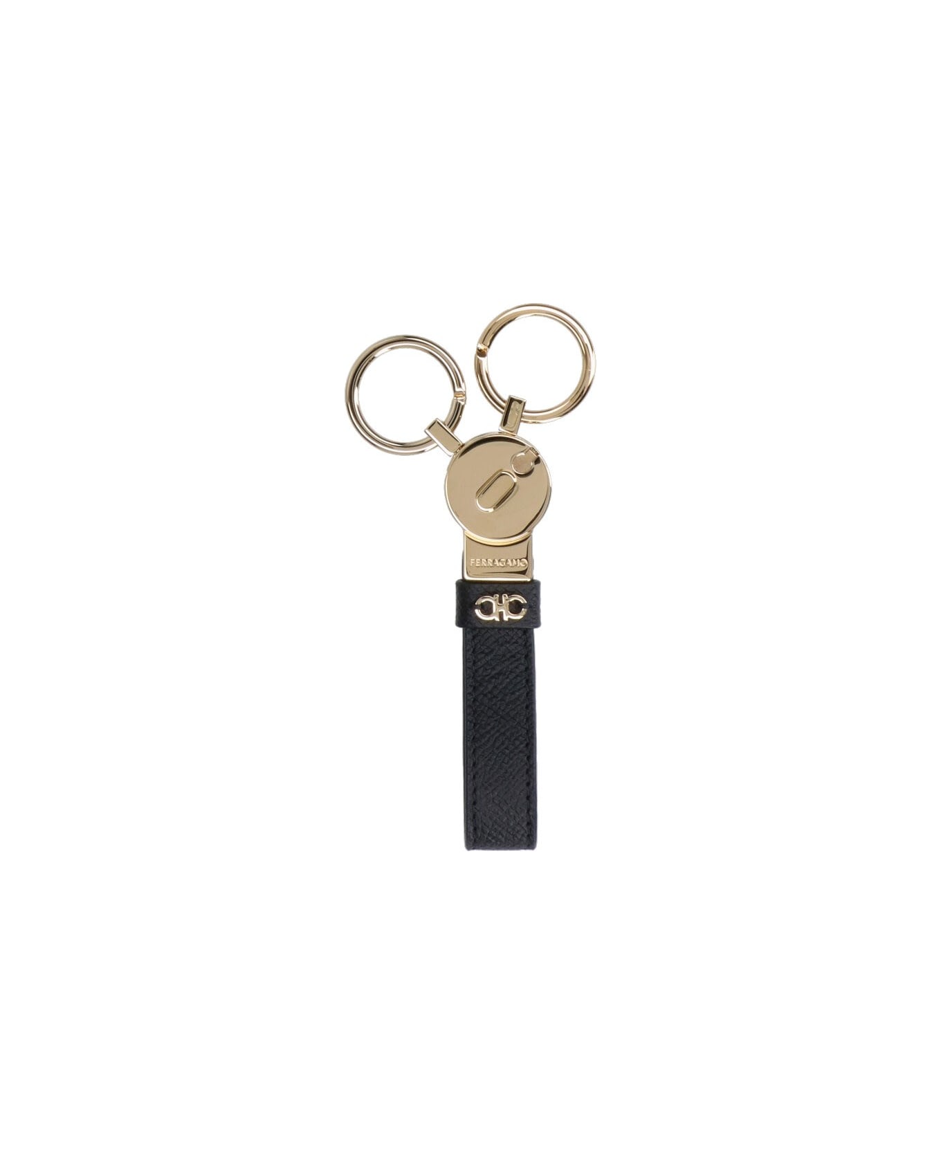 Ferragamo 
gancini
 Wallet And Keyring Set - Black  