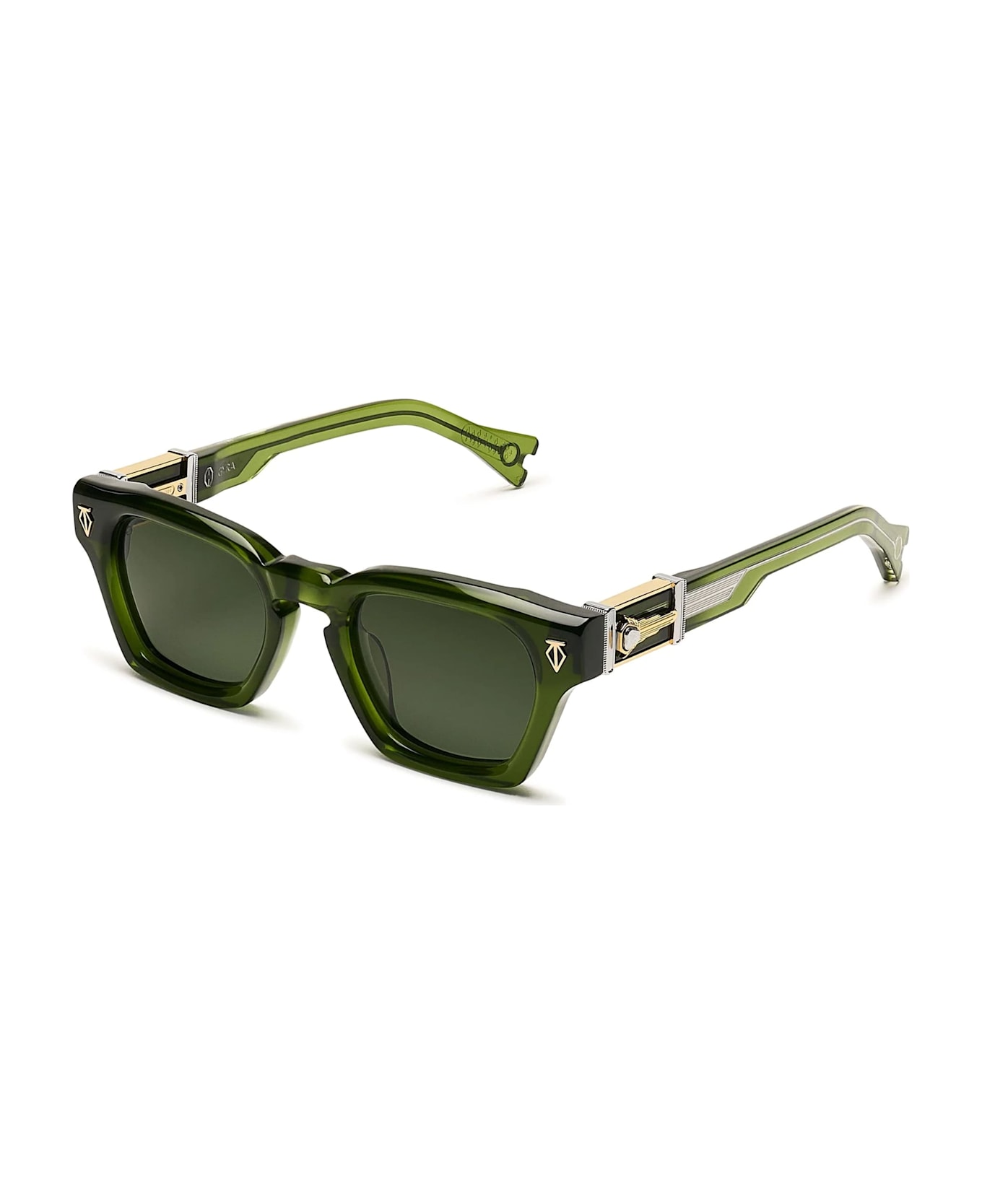 T Henri Maison Galactique - Gyra - Trefoil Sunglasses - green