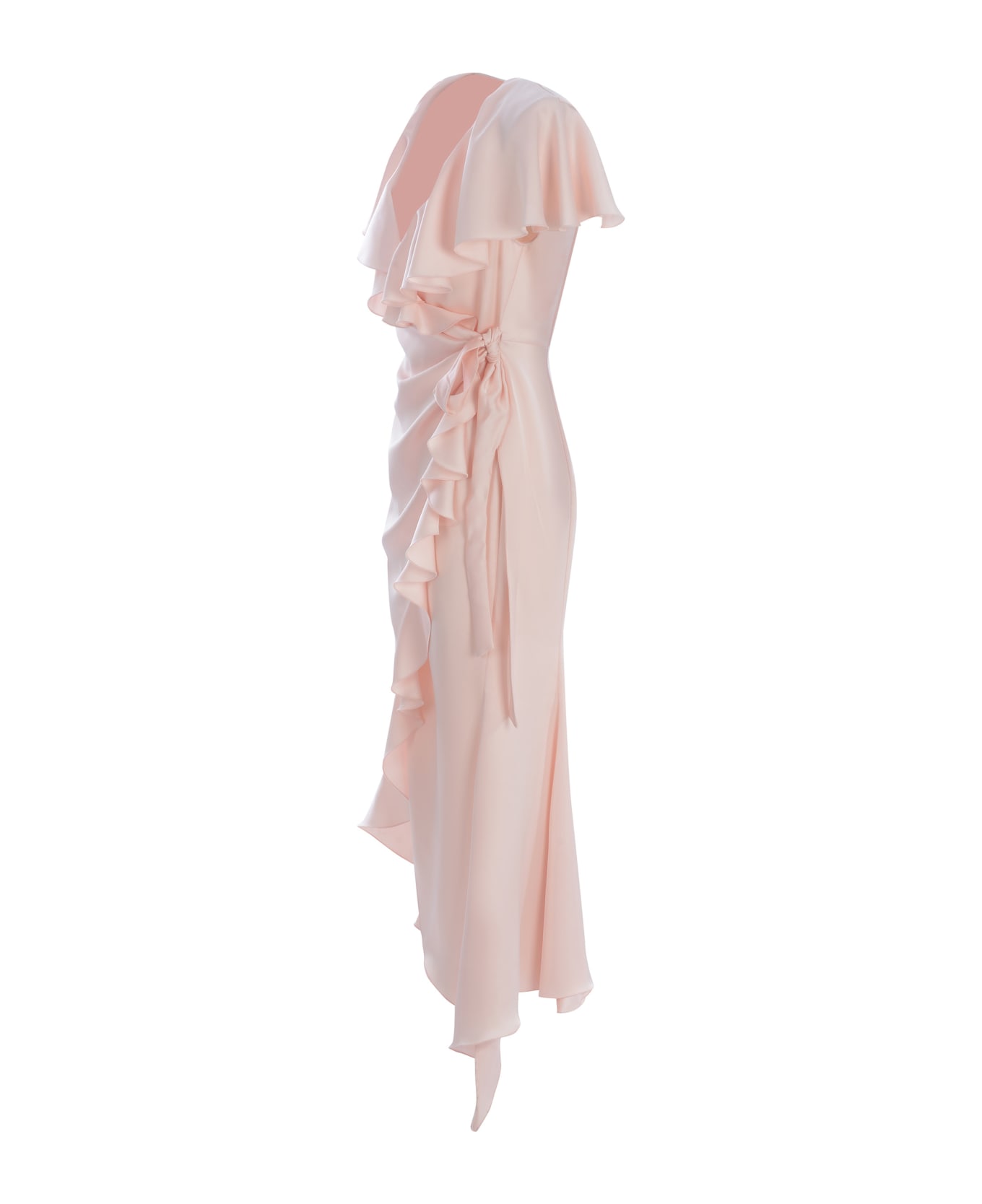 Philosophy di Lorenzo Serafini Dress Wrap Philosophy Made Of Satin - Rosa