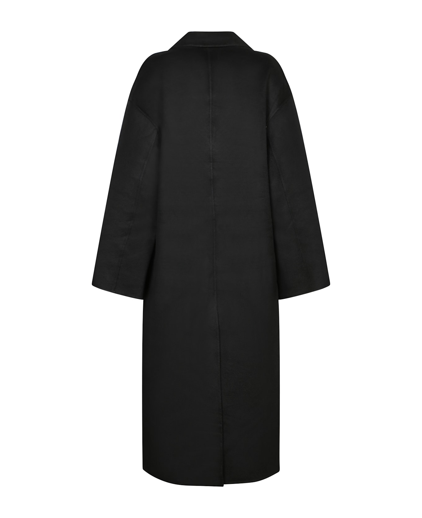 Loulou Studio Black Cashmere Wool Coat - Black